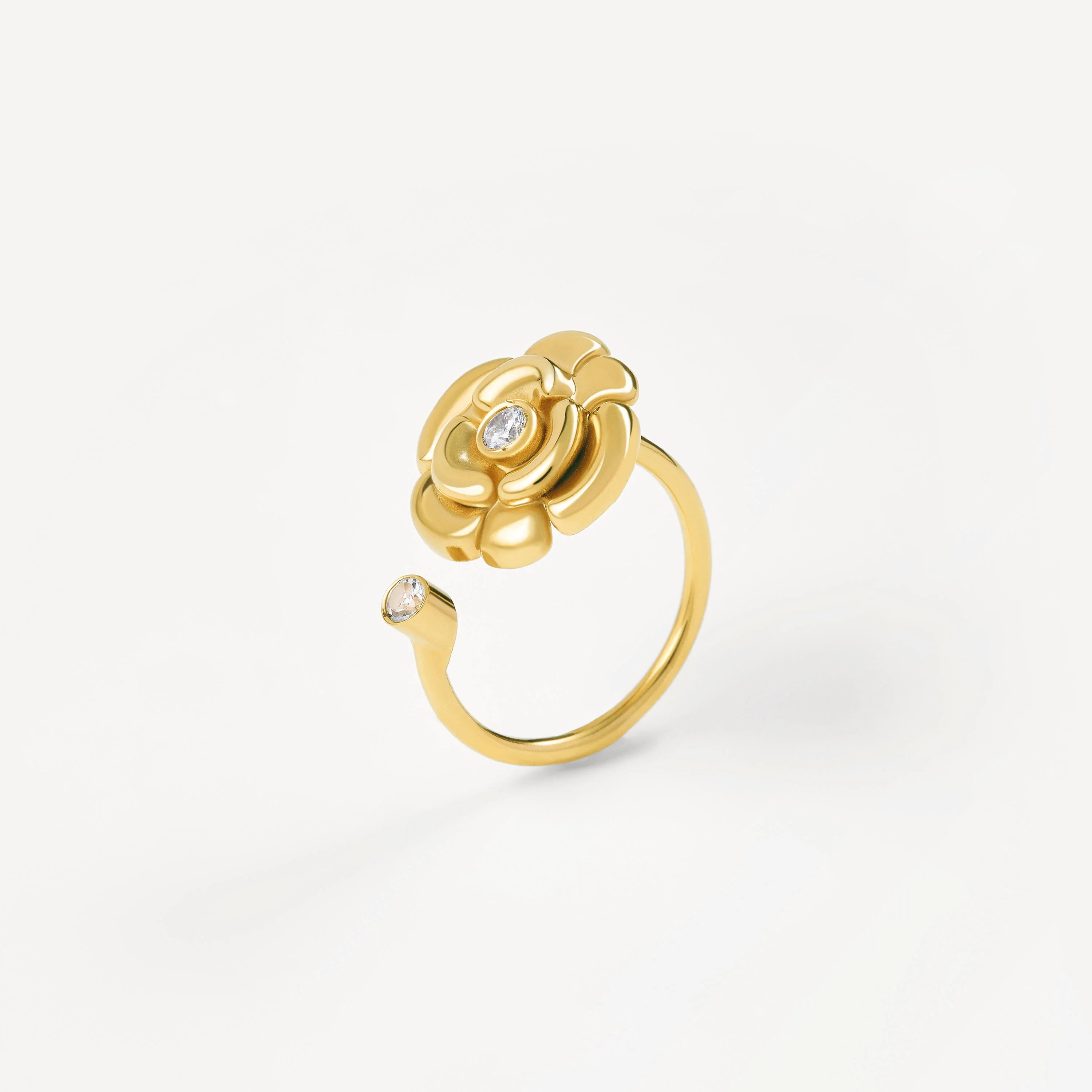 Gold Open ring with diamonds TOUS ATELIER - 1