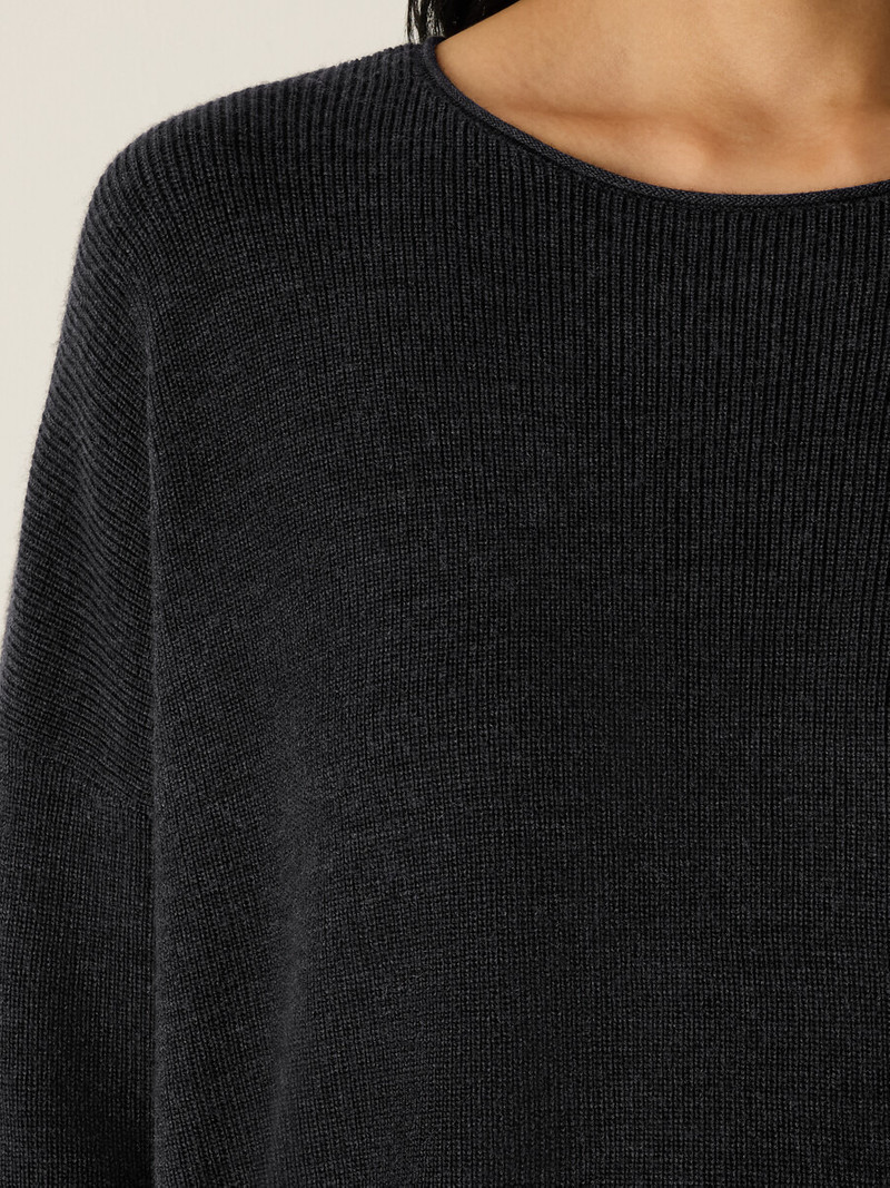 Merino Crew Neck Top in Regenerative Wool 5