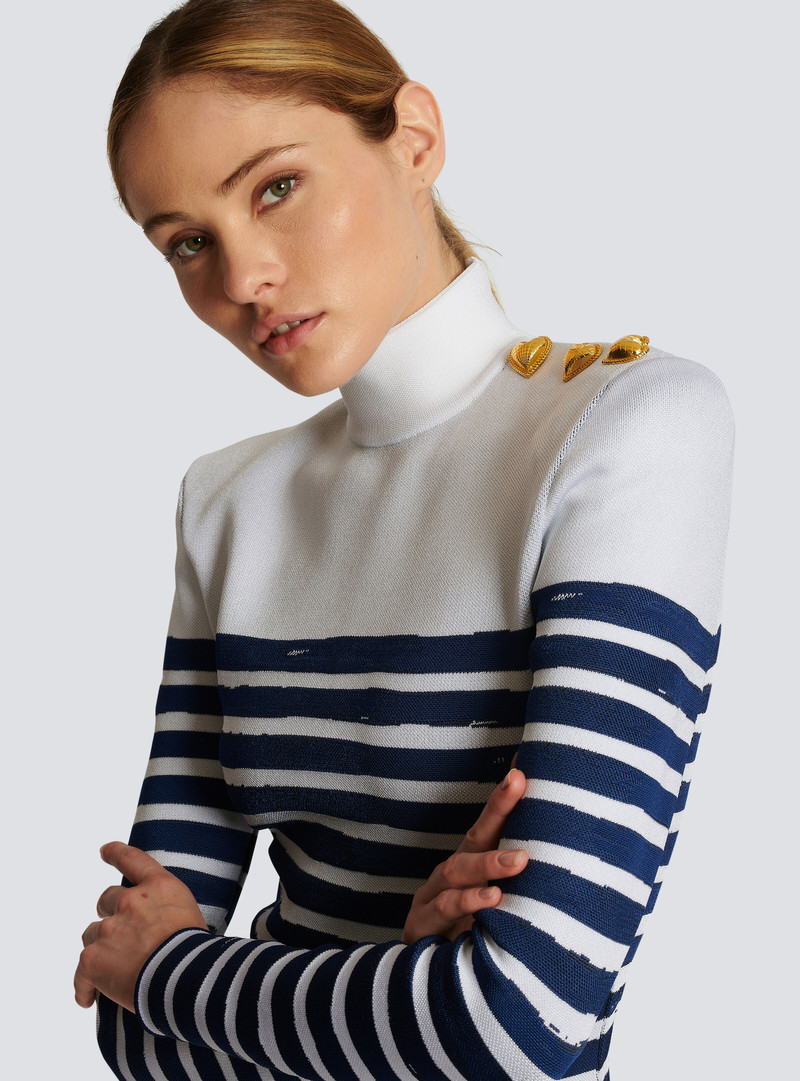 Valentine's Day striped print dress 6