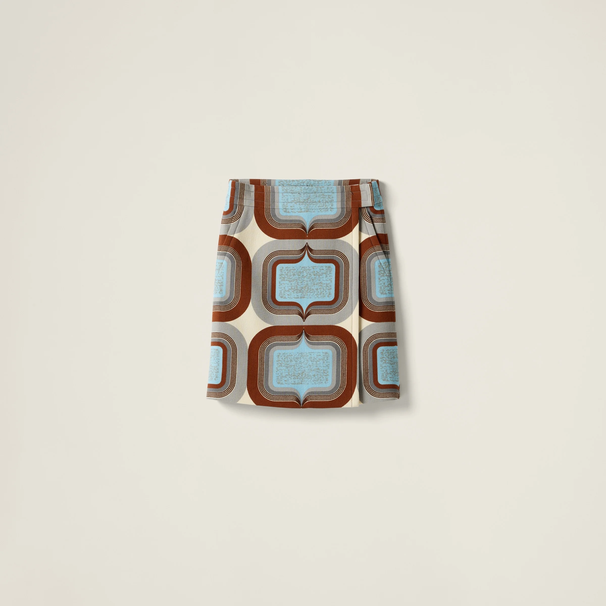 Printed natté skirt - 1