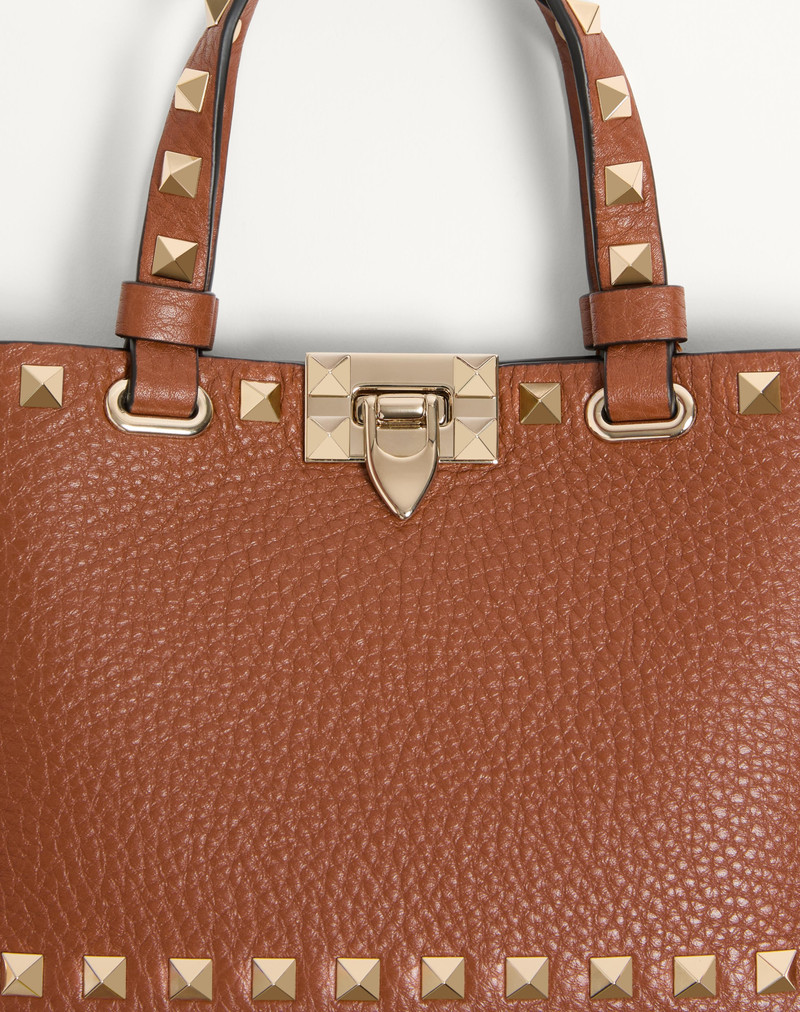 Valentino MINI ROCKSTUD SHOPPING BAG IN GRAINY CALFSKIN outlook