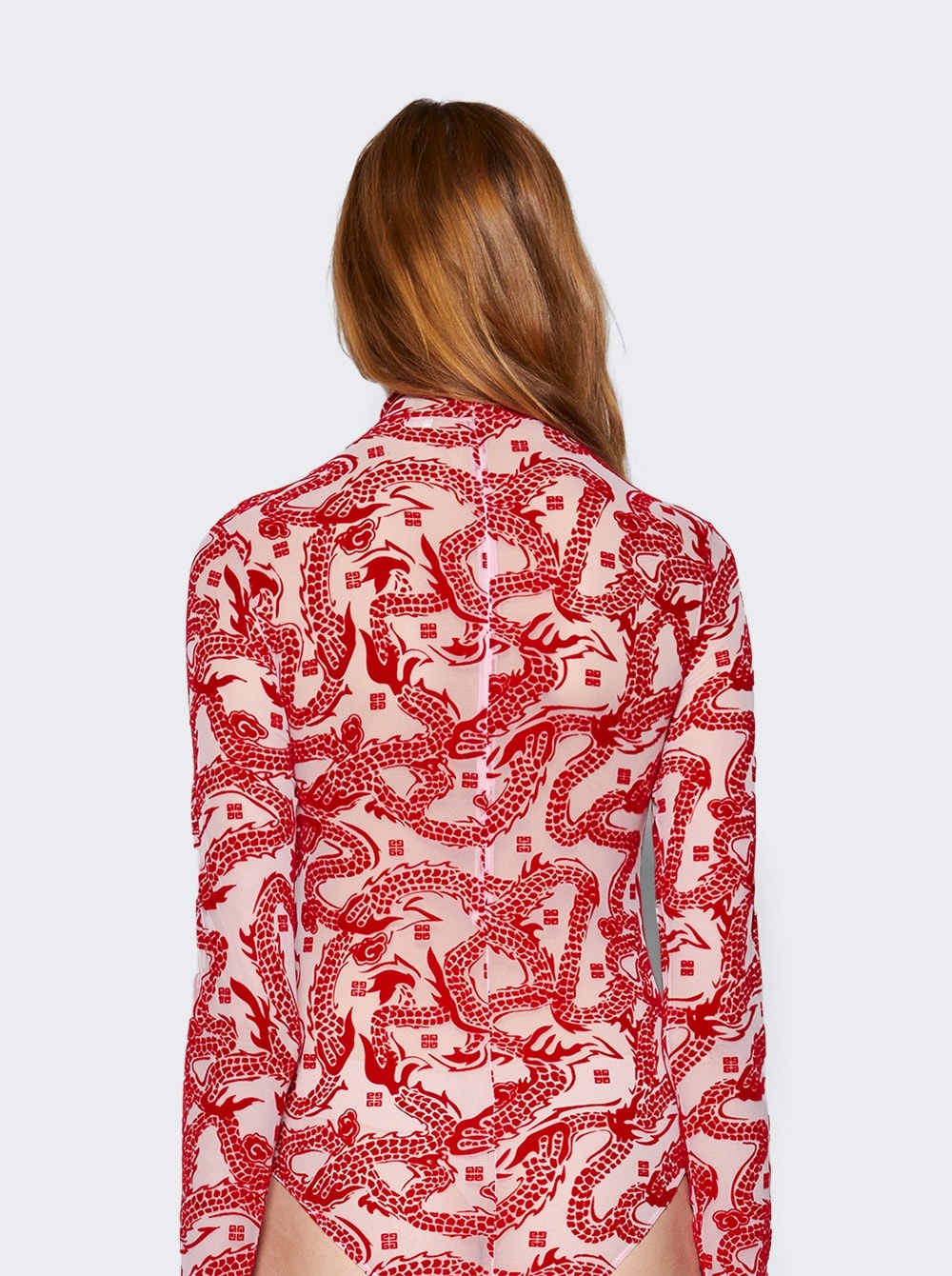 Jacquard Bodysuit Pink - 5