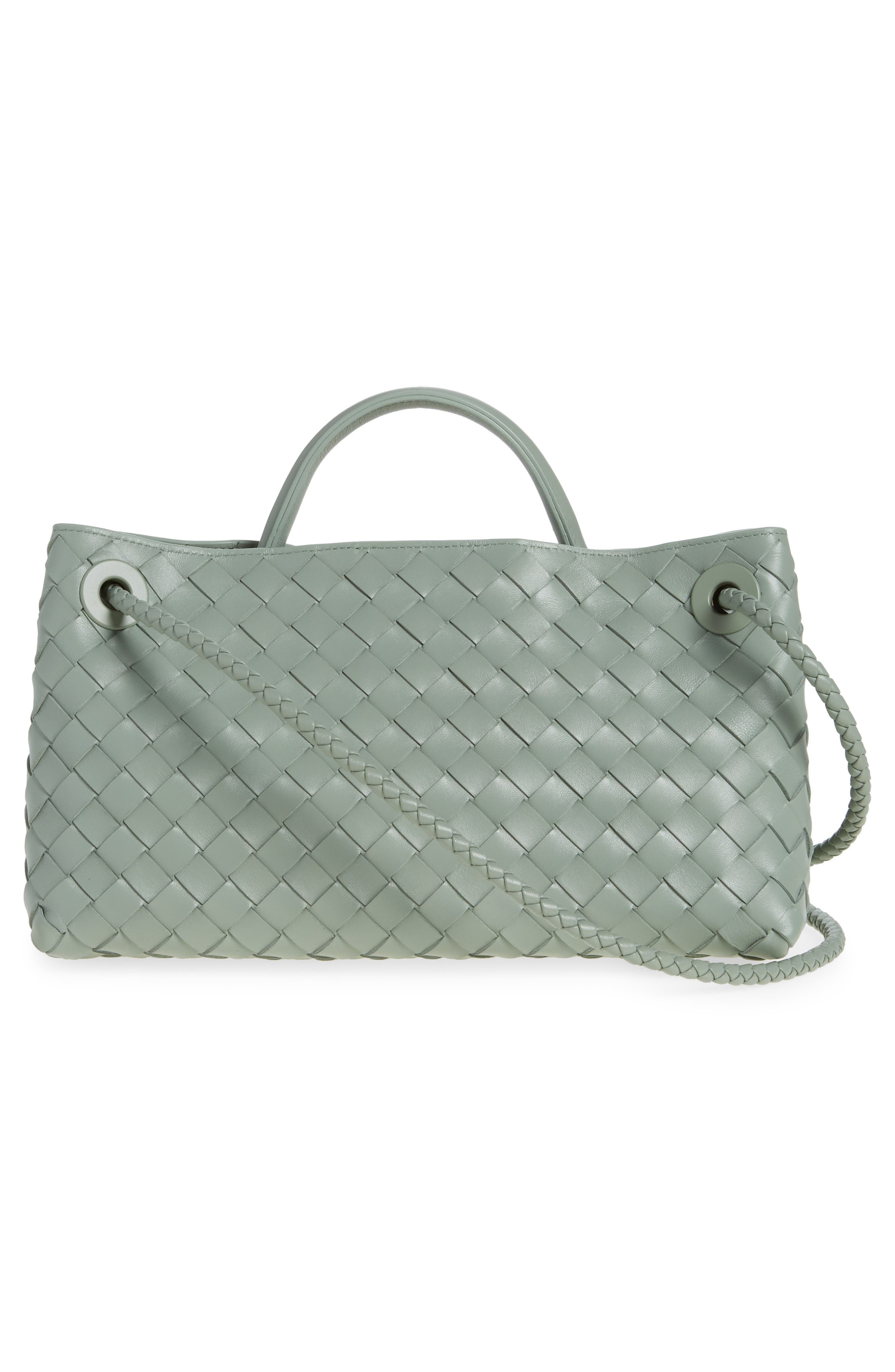 Bottega Veneta Small Andiamo Intrecciato Leather Shoulder Bag in 3411 New Sauge at Nordstrom - 4