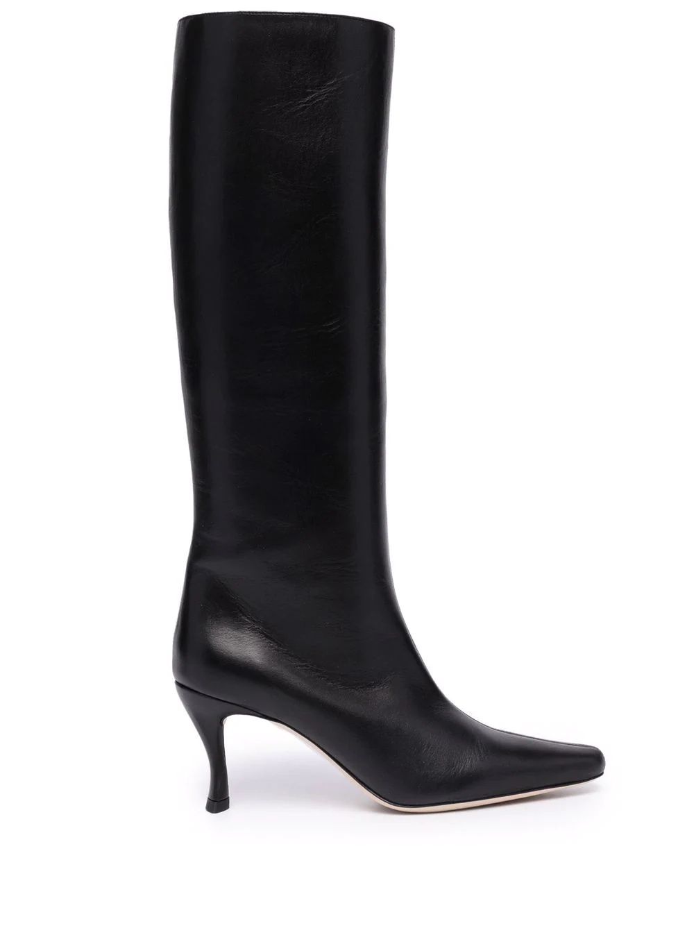 pointed knee-length boots - 1