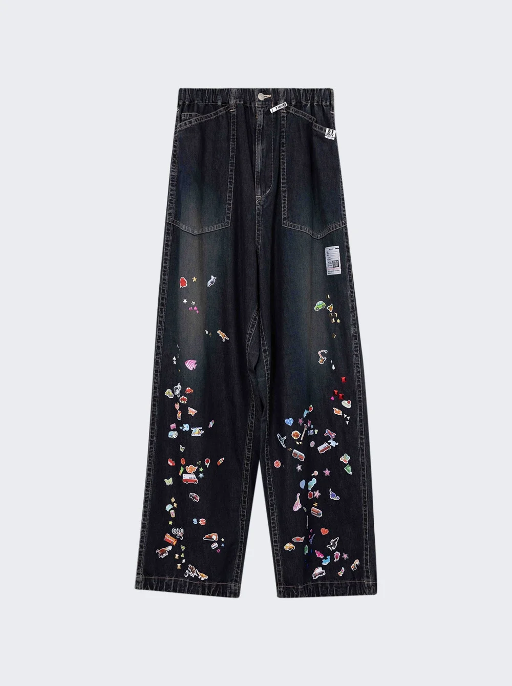Baker Jeans With Sticker Indigo - 1