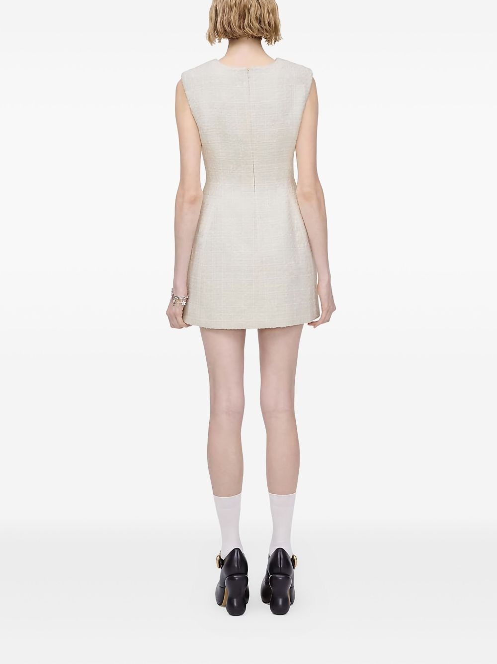 tweed pocket mini dress - 3