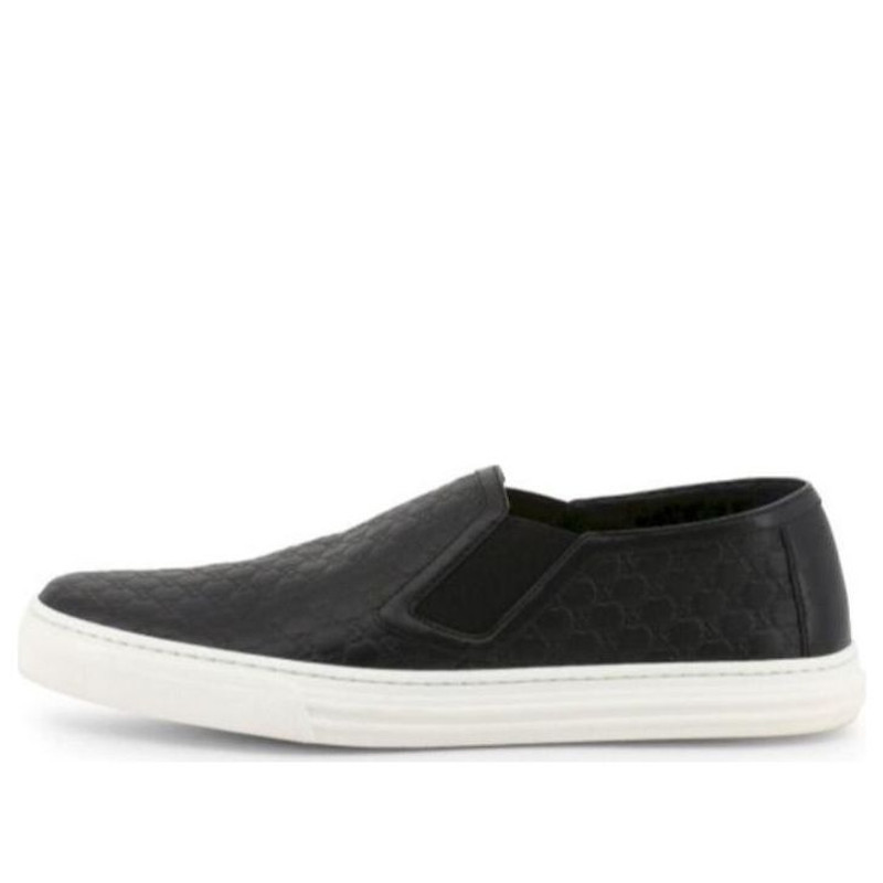 (WMNS) Gucci Microguccissima Pattern Leather Slip On 'Black' 473974-D4710-1000 1