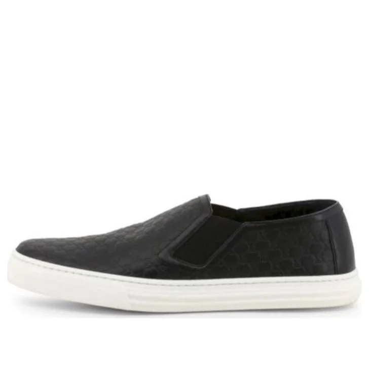 (WMNS) Gucci Microguccissima Pattern Leather Slip On 'Black' 473974-D4710-1000 - 1