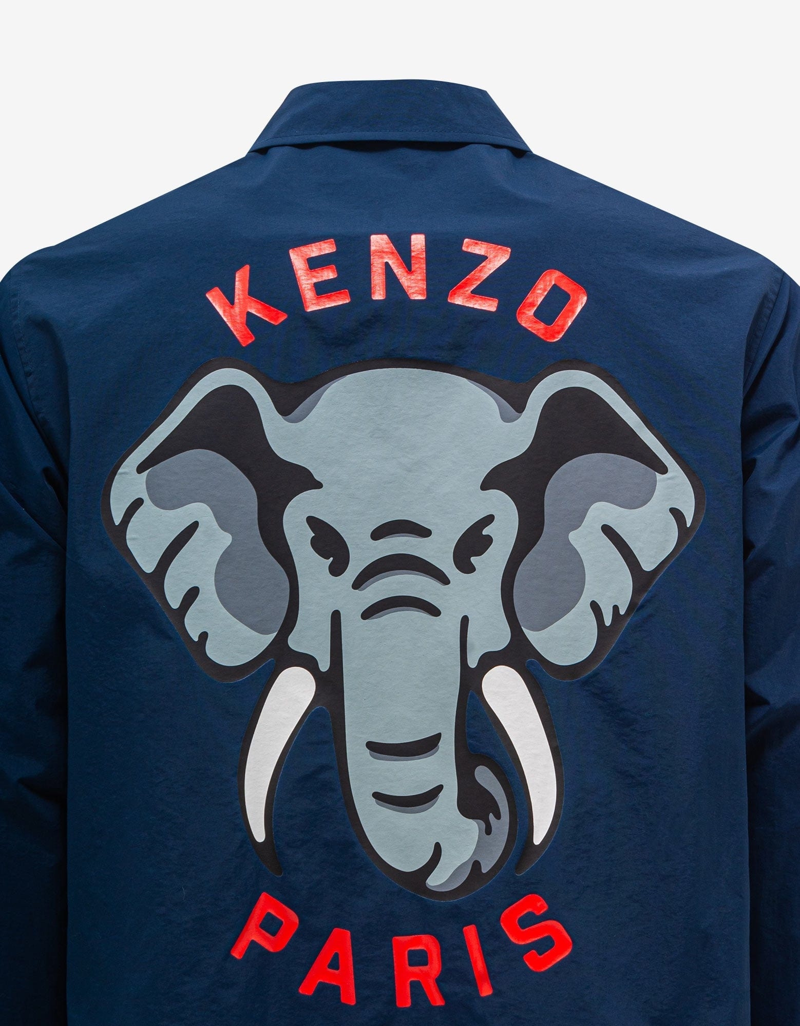 Blue 'Kenzo Elephant' Coach Jacket - 4