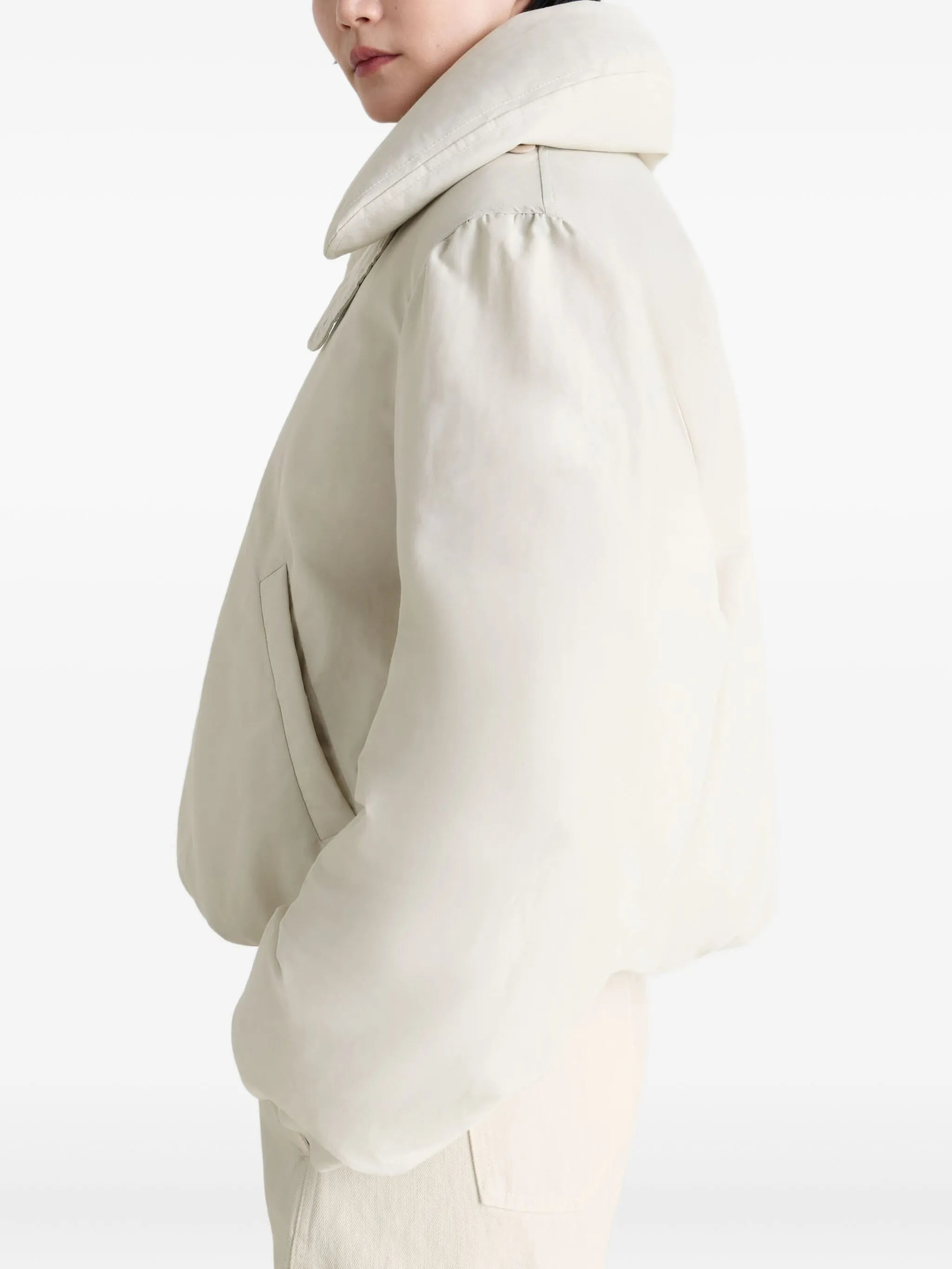 bubble-collar puffer jacket - 4
