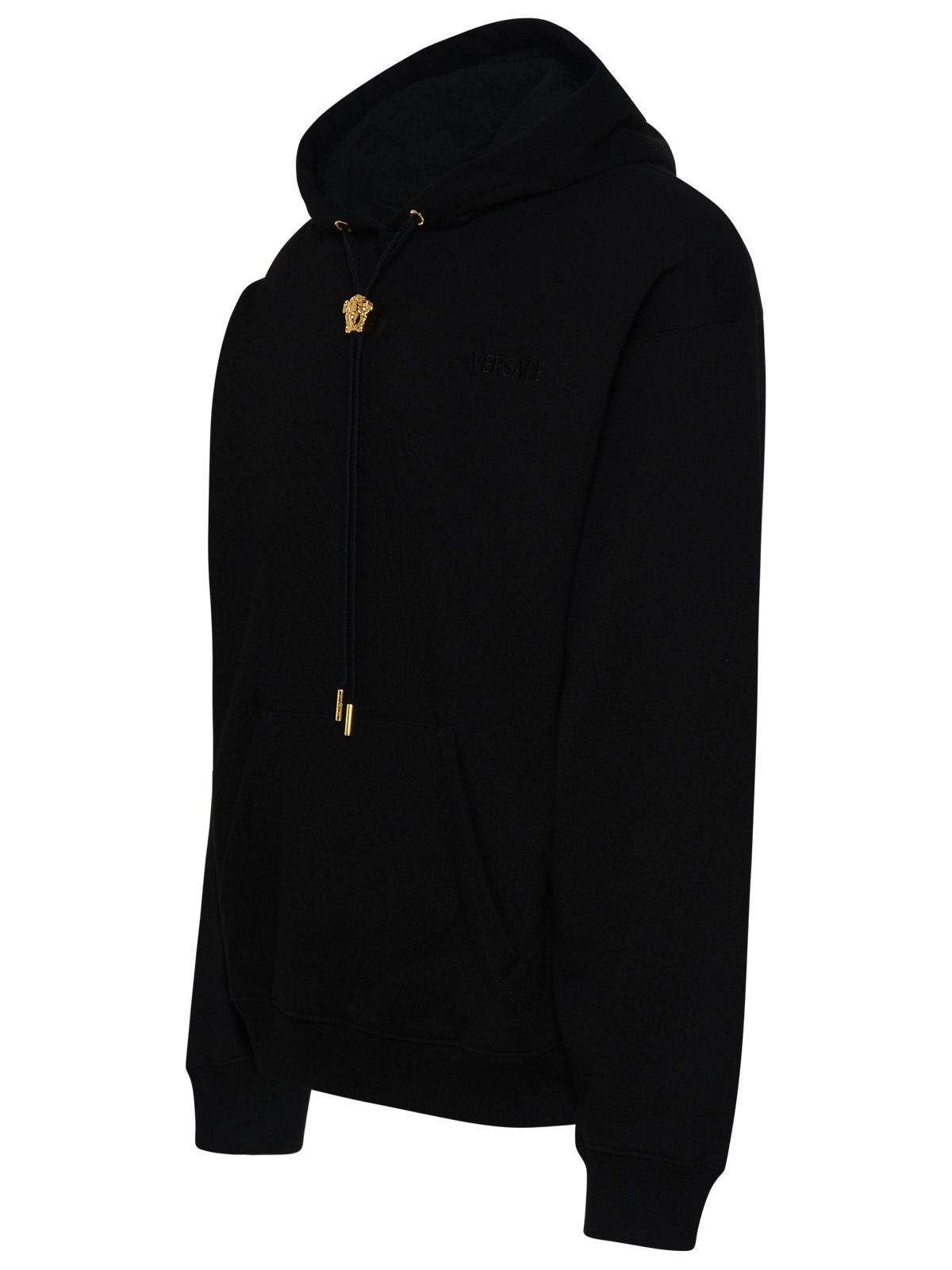 Versace Black Cotton Sweatshirt Men - 2