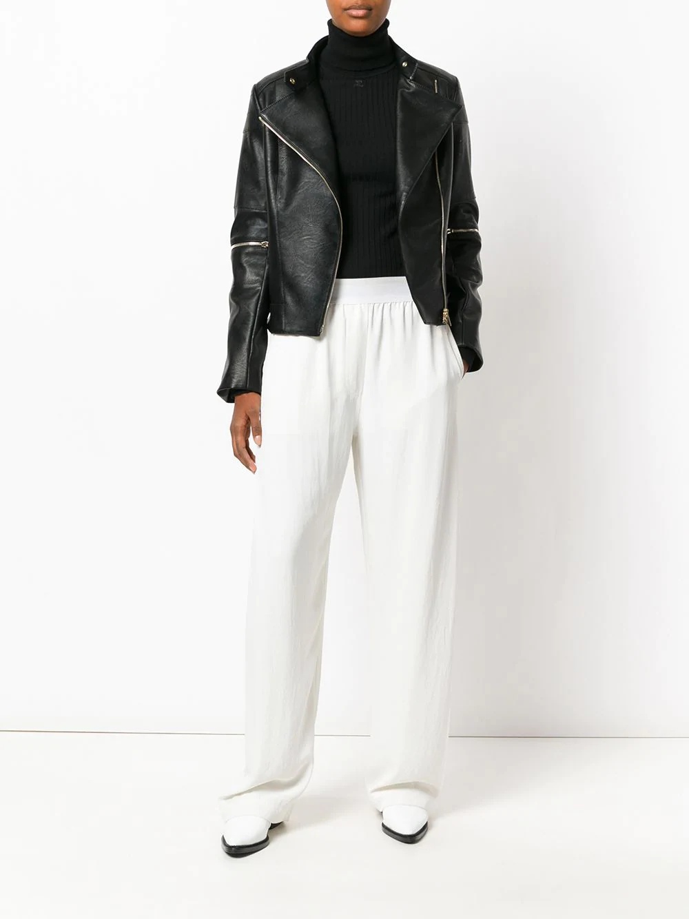 asymmetric fitted jacket - 2