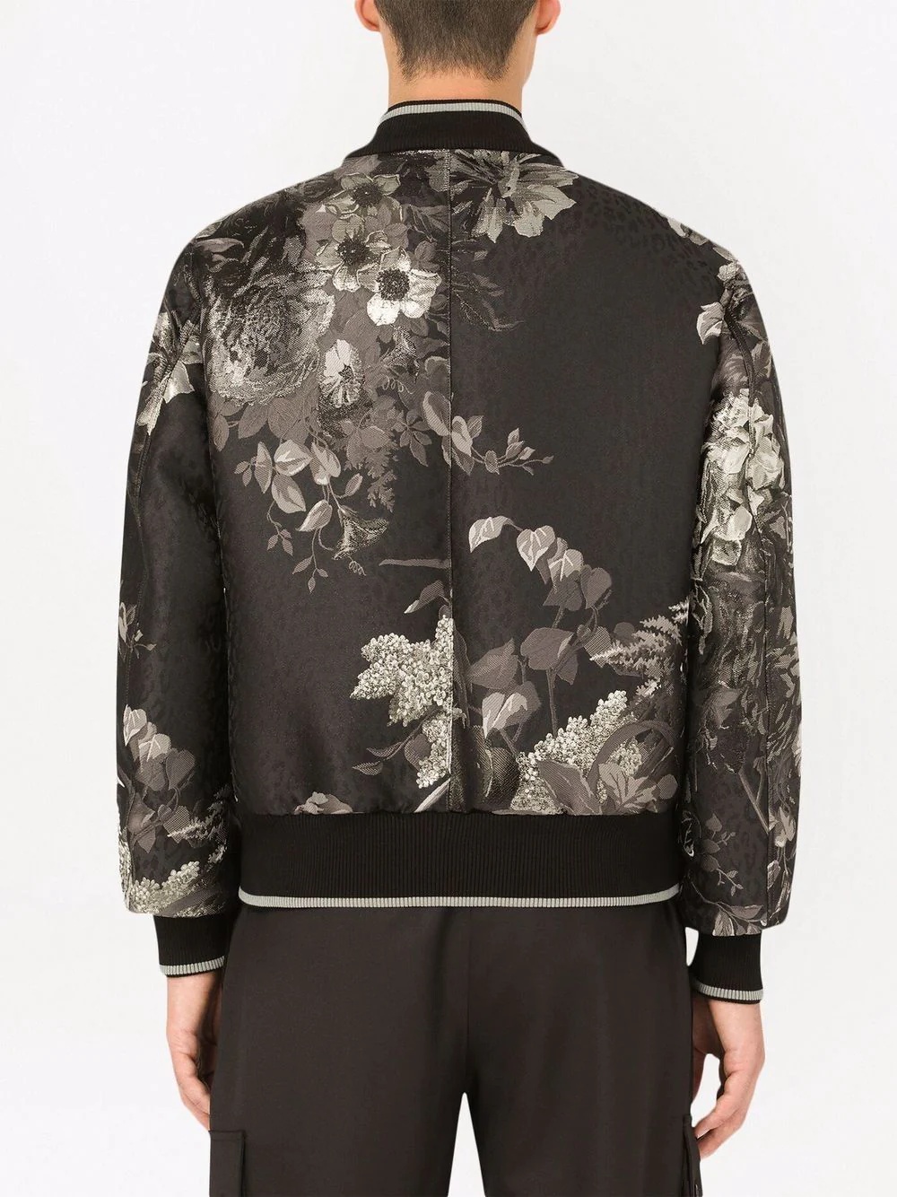 floral-print bomber jacket - 4