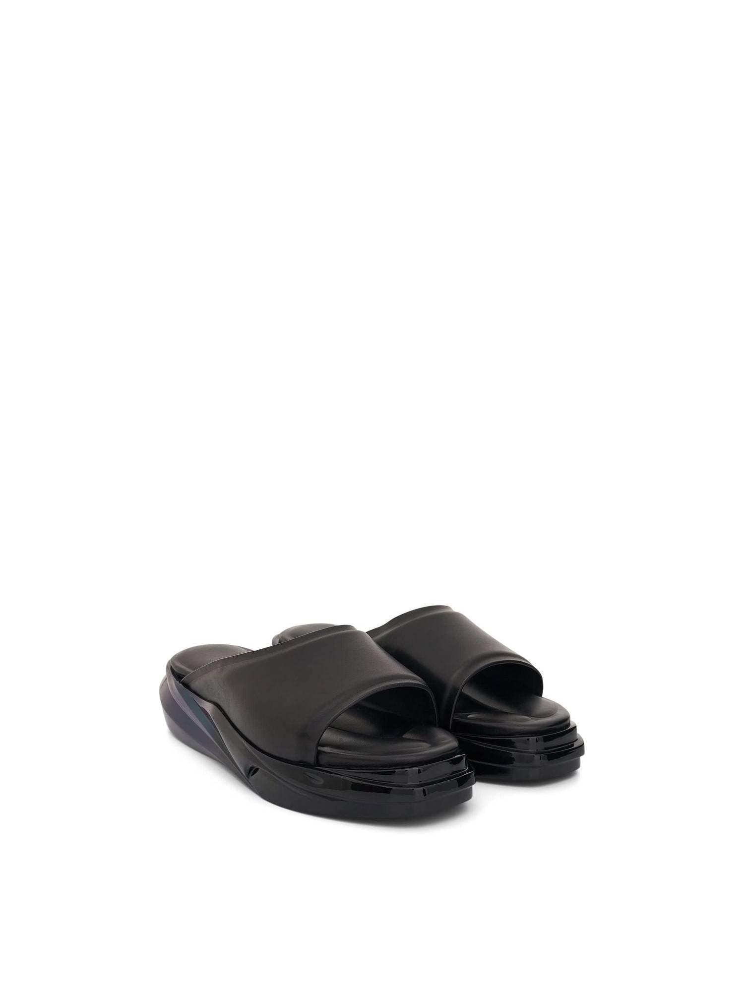 Mono Slide in Black/Military Green - 2