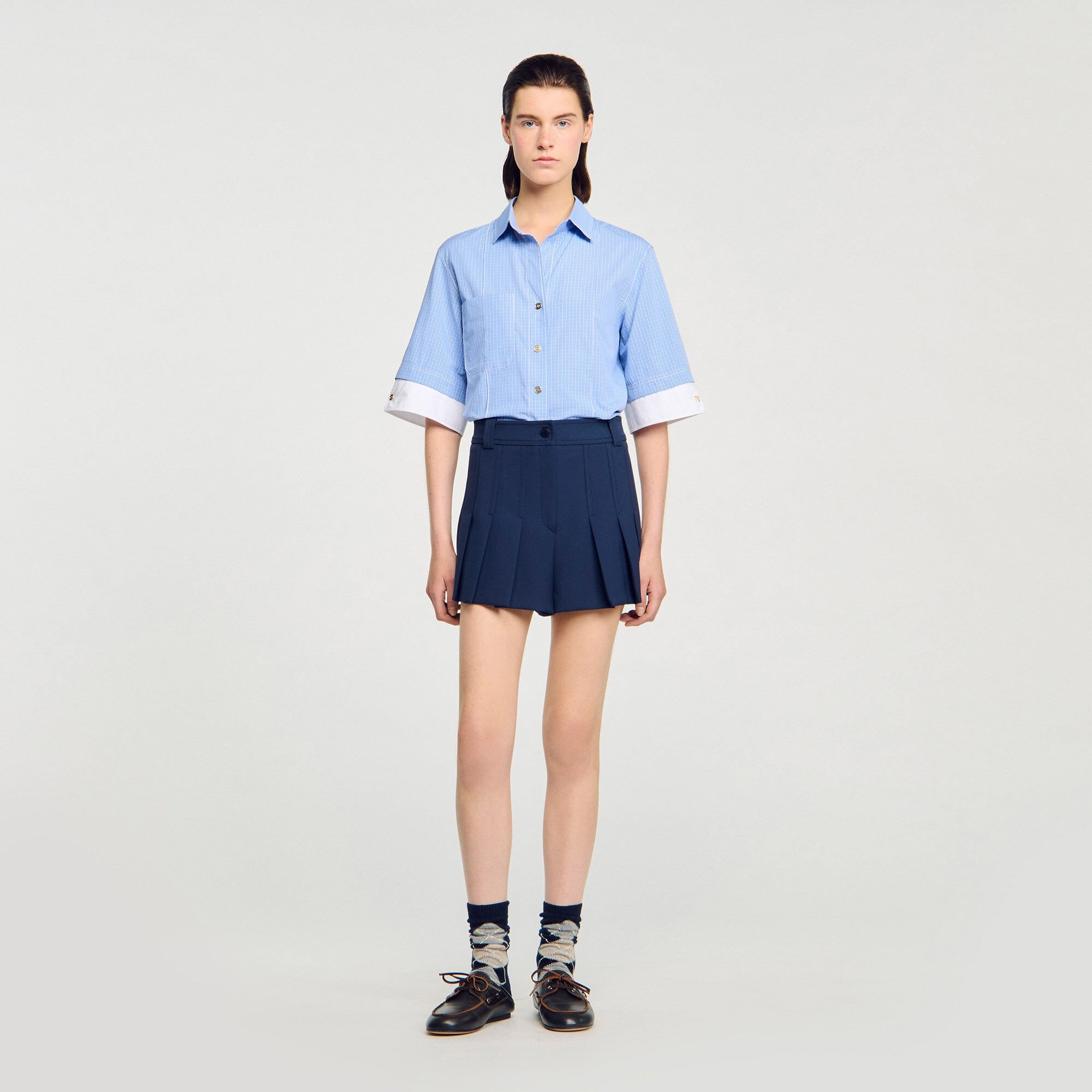 TAILORED PLEATED SHORTS - 2