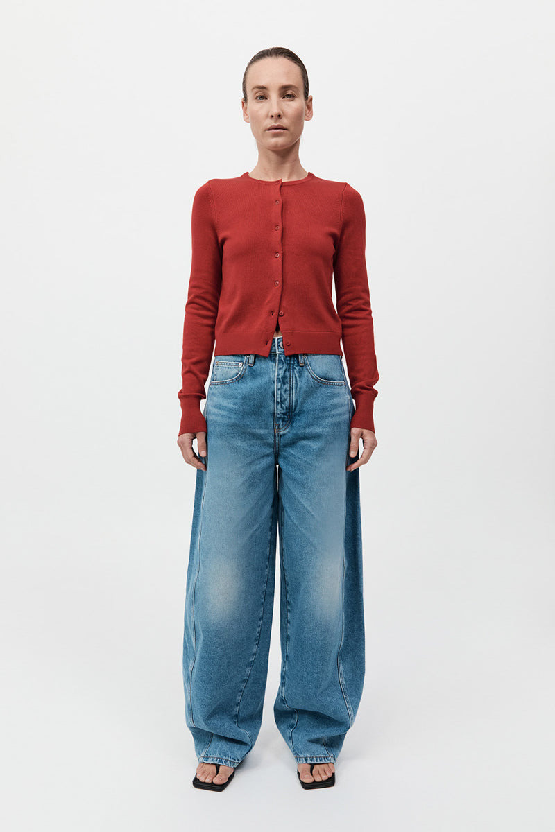 Classic Cardigan - Rosso - 3