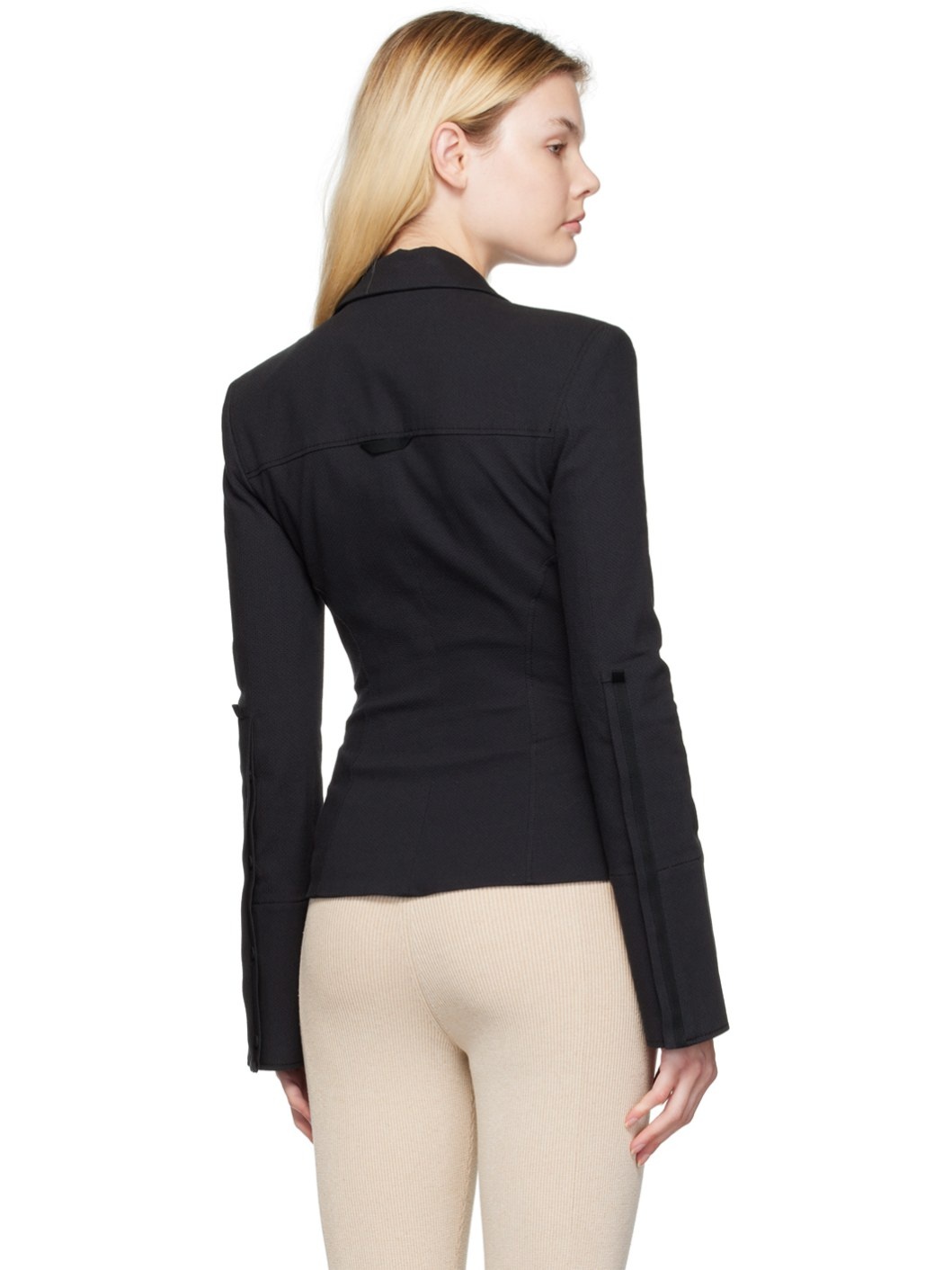 Black Le Papier 'La Veste Crema' Blazer - 3