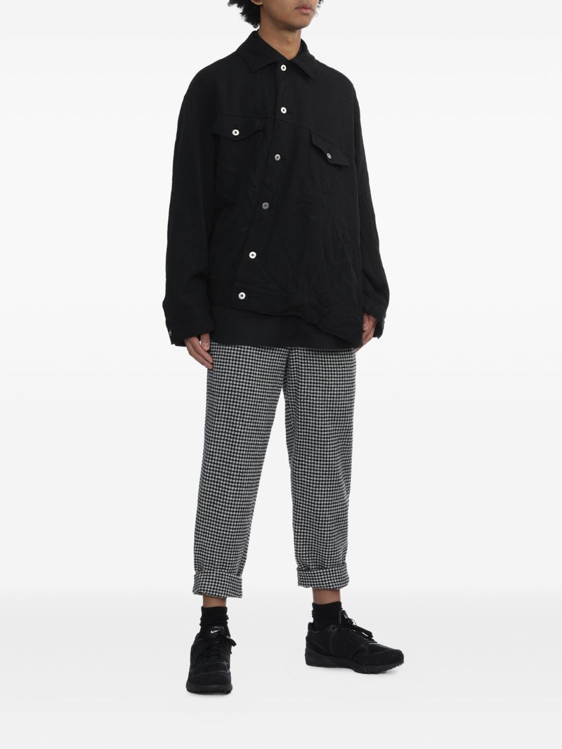 BLACK COMME des GARÇONS buttoned pocket overshirt outlook