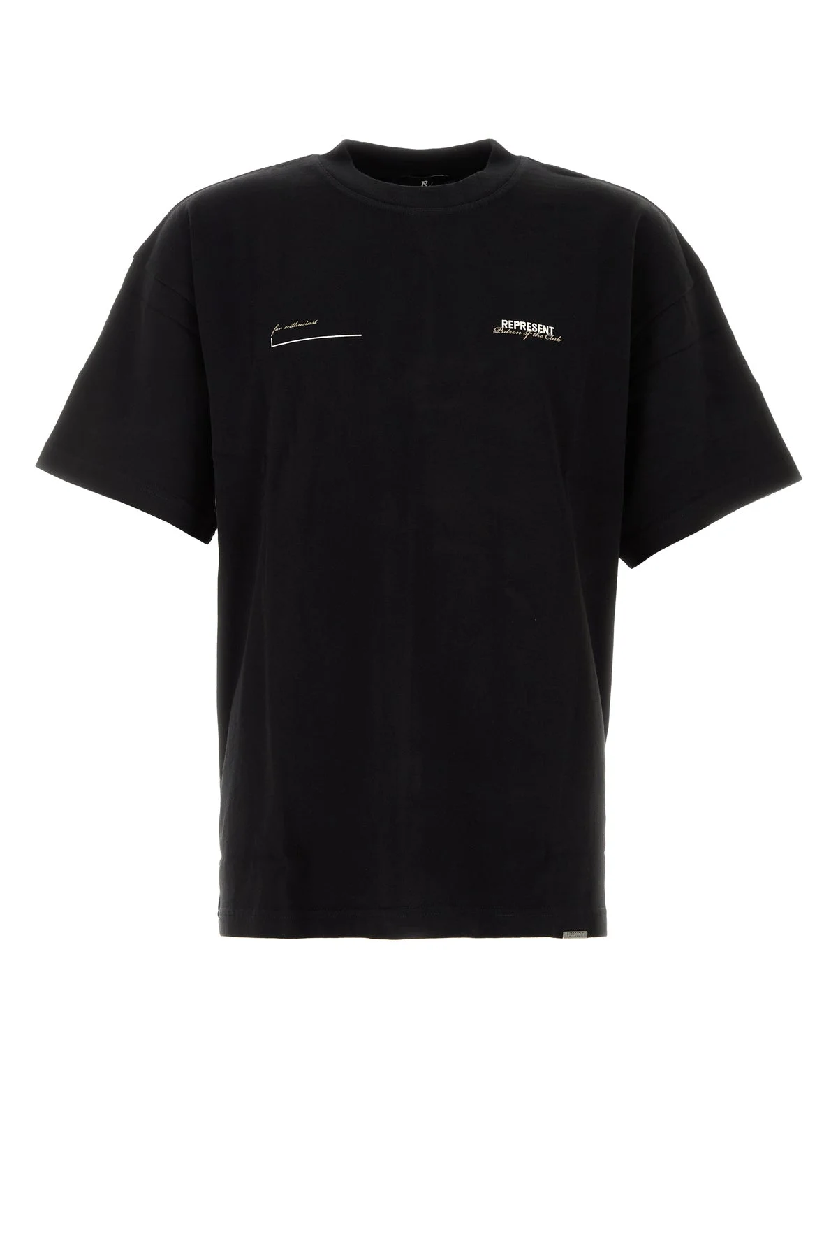 Black cotton t-shirt - 1