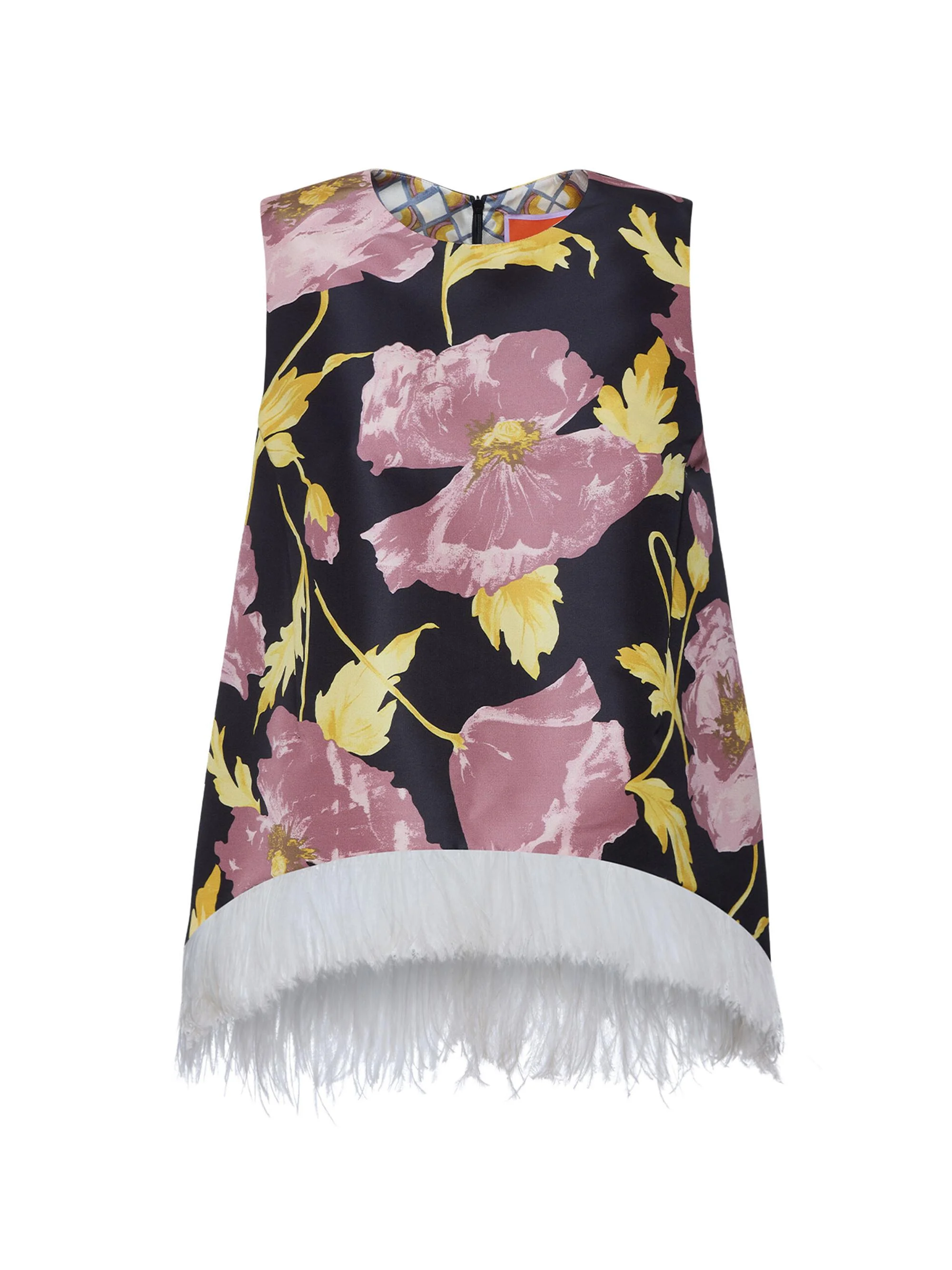 Women's La Scala Top with Feathers - Sylph Black - 1