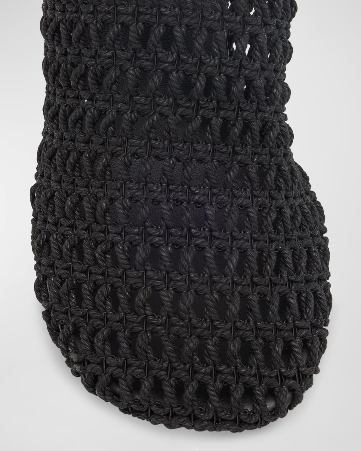 Beep Crochet Cotton Mule Pumps - 6
