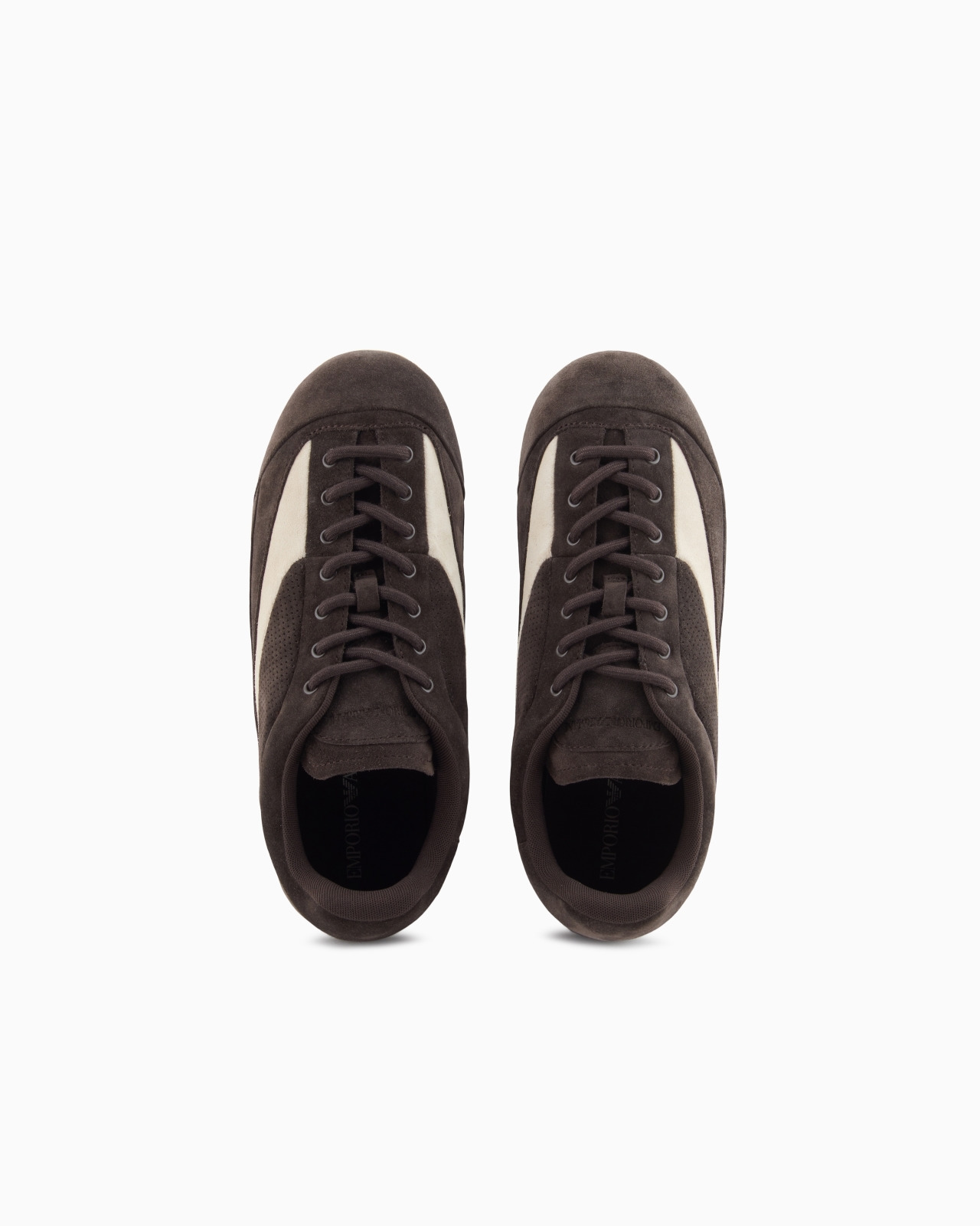 SUEDE SNEAKERS WITH MICRO-PERFORATED DETAILS - 3