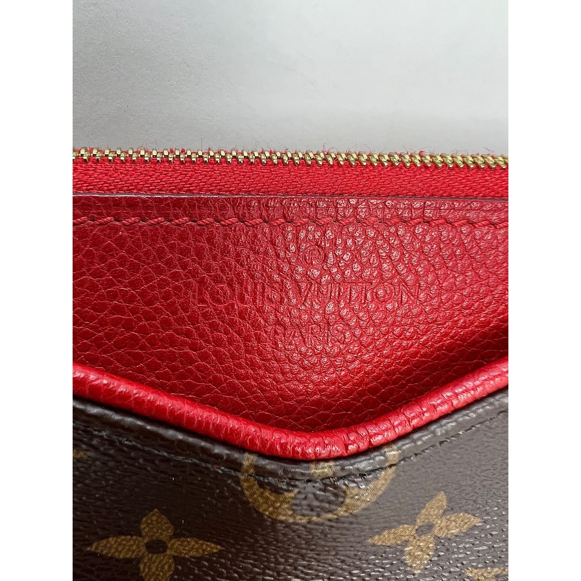 LOUIS VUITTON Pallas Monogram Clutch Cherry Crossbody