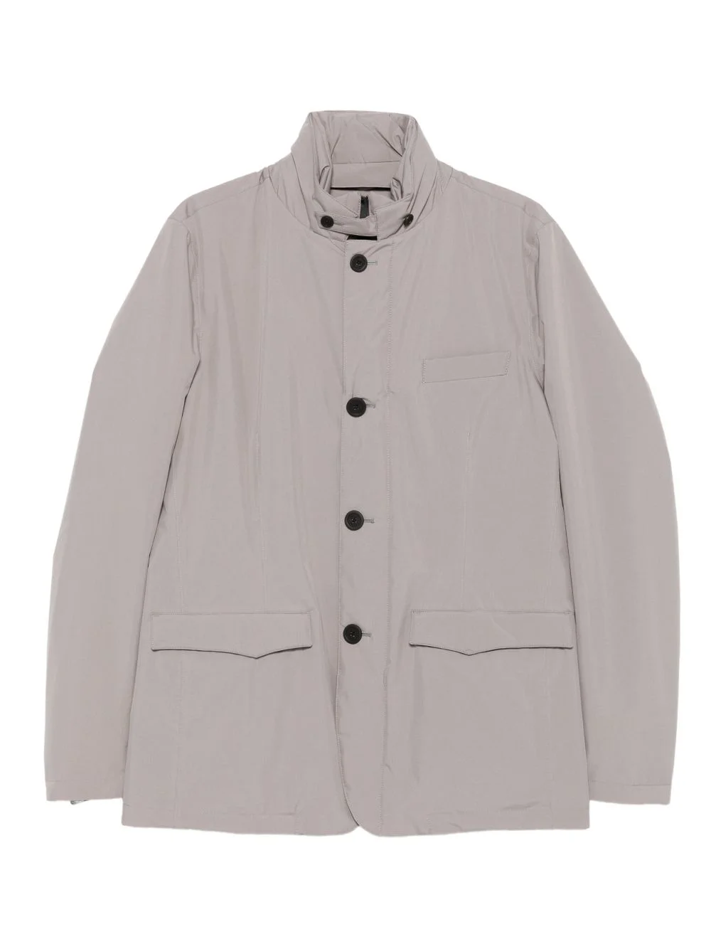 high-neck buttoned jacket - 1