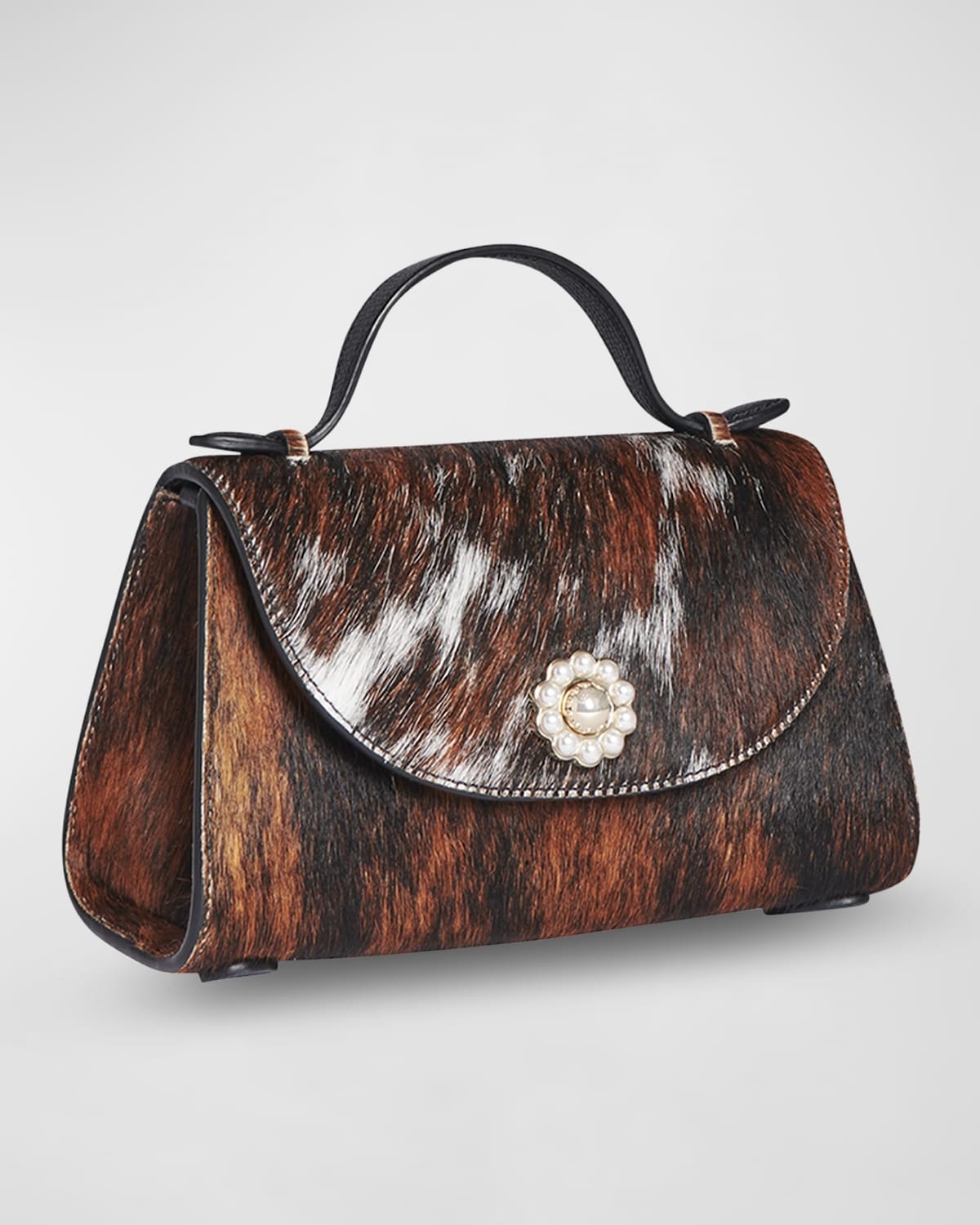 【SIMONE ROCHA】Valentine calf hair shoulder bag Simone Rocha Valentine Calf Hair Pochette Crossbody Bag