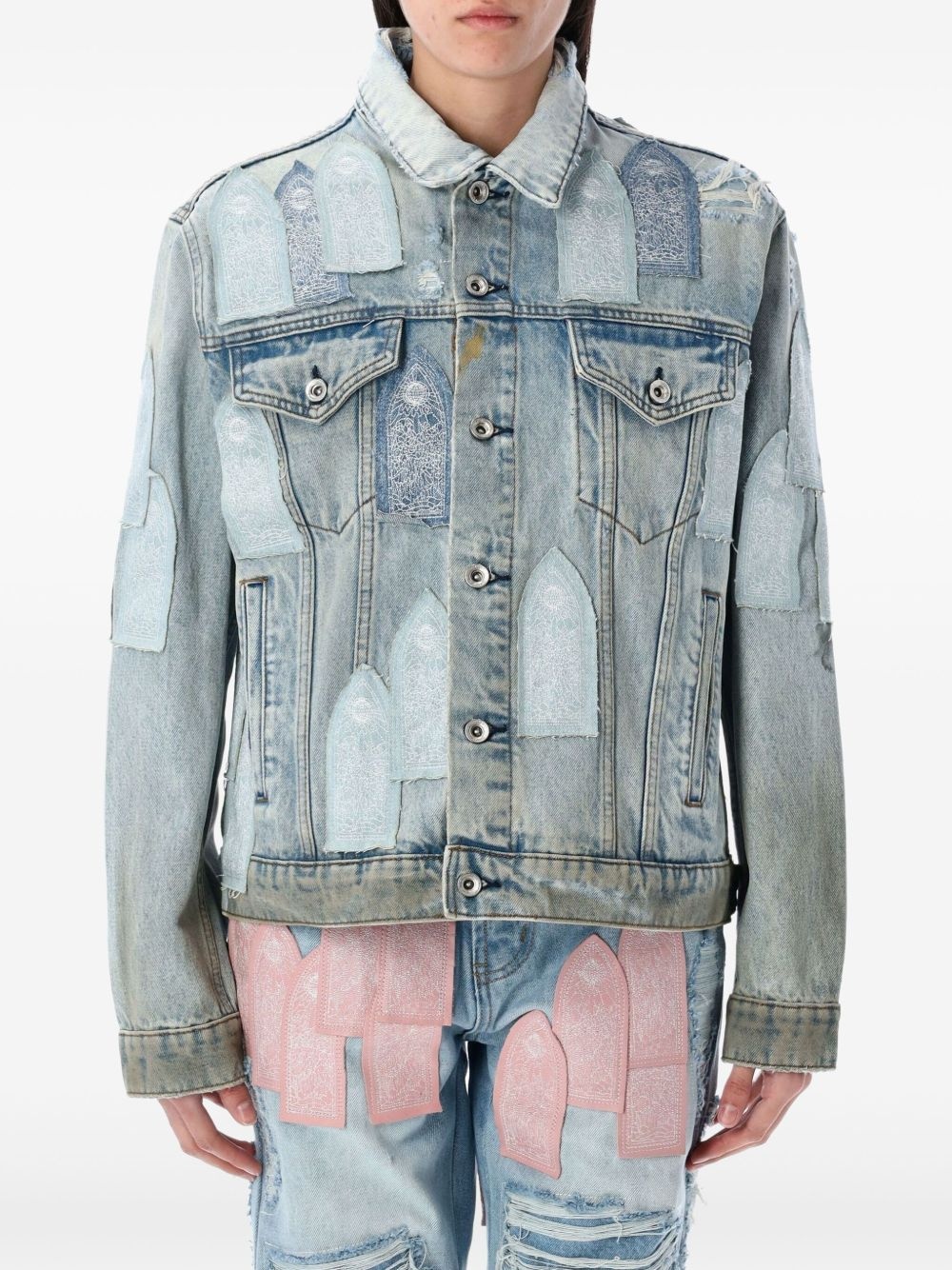 patch-detailing jacket - 2