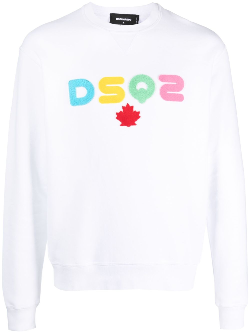 logo-appliqué cotton sweatshirt - 1