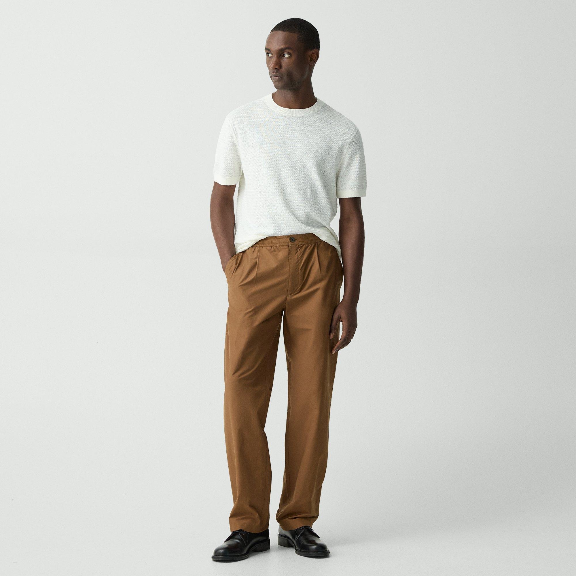 Pleated Drawstring Pant in Cotton-Blend - 2