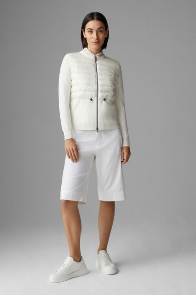 BOGNER Anja Hybrid knit jacket in Off-white outlook