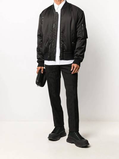 Alexander McQueen boxy bomber jacket outlook