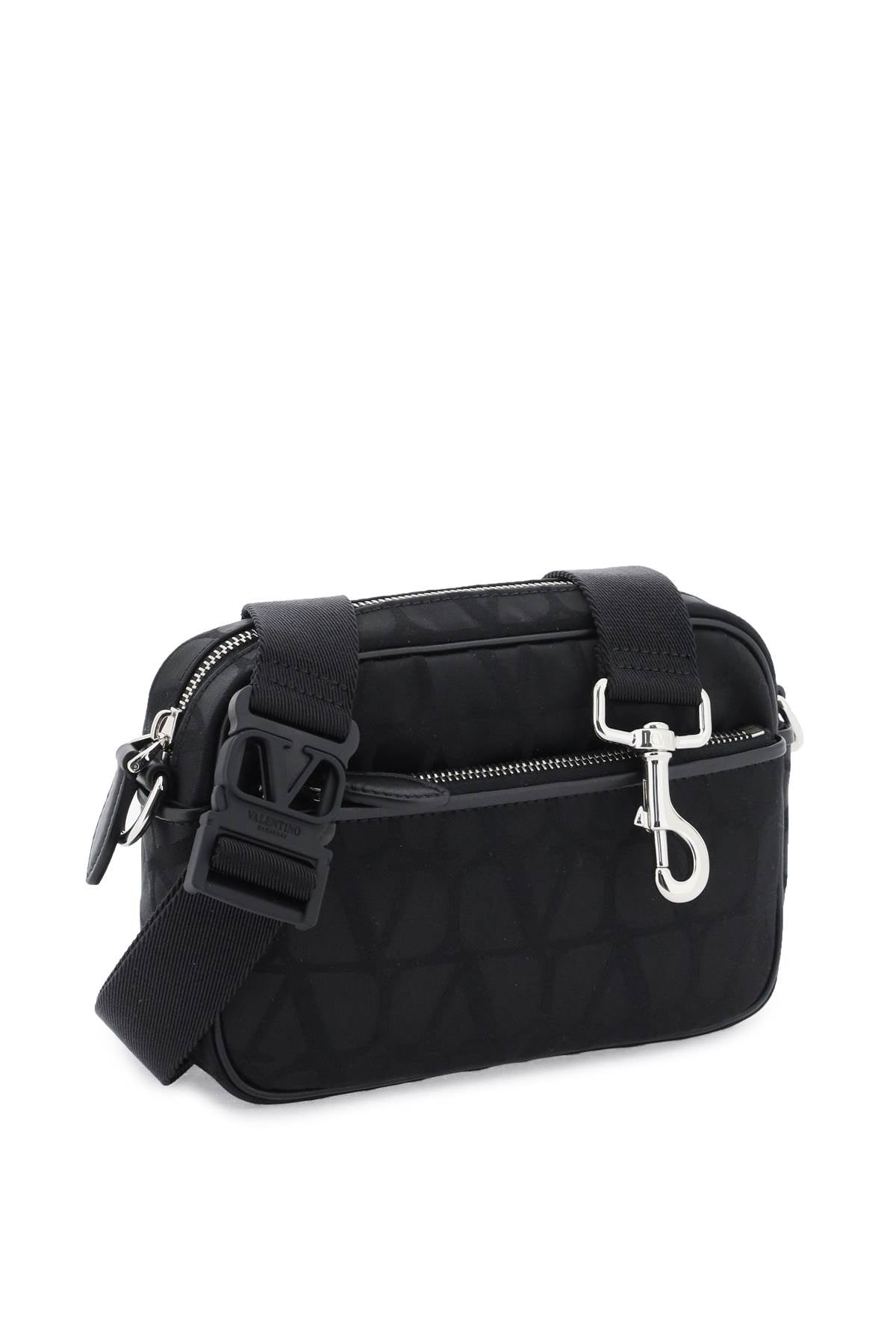 Valentino Garavani Black Iconographe Crossbody Bag Men - 3