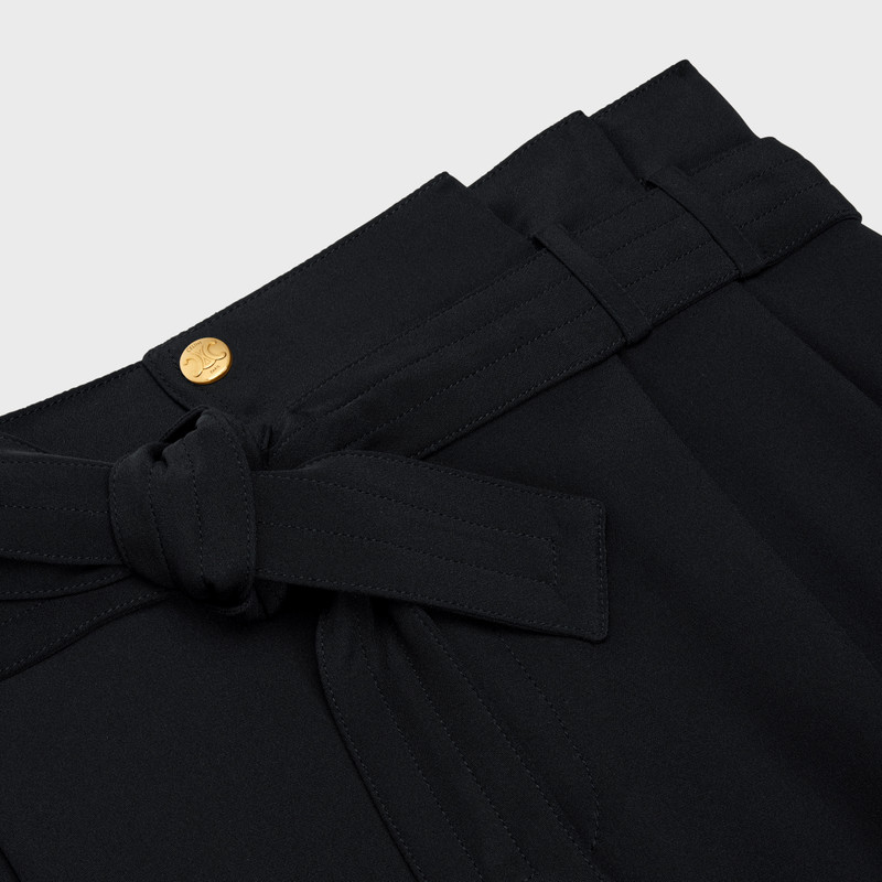 PAPER BAG SKIRT IN SILK CLOTH 3