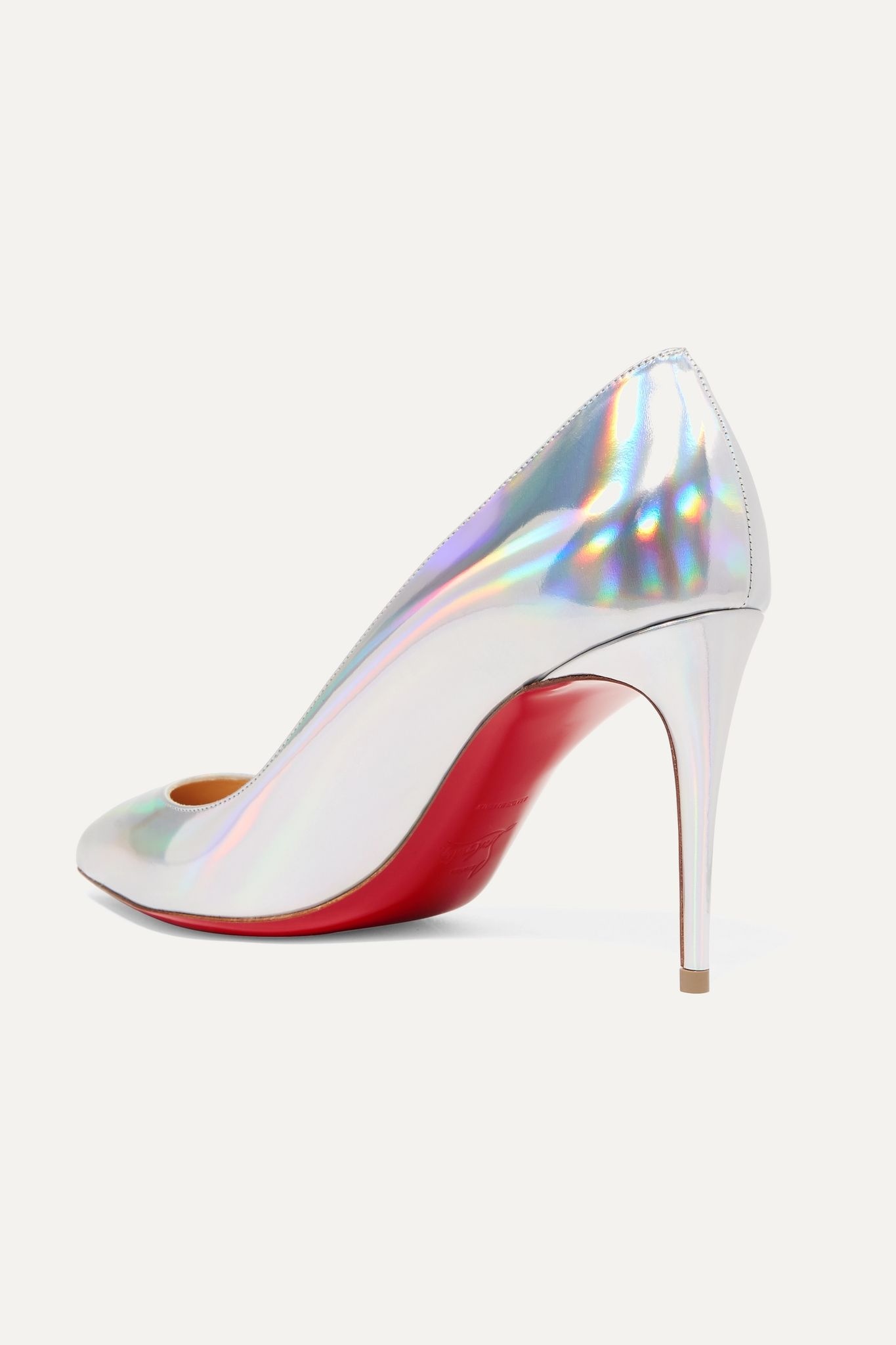 Pigalle Follies 85 iridescent leather pumps - 4