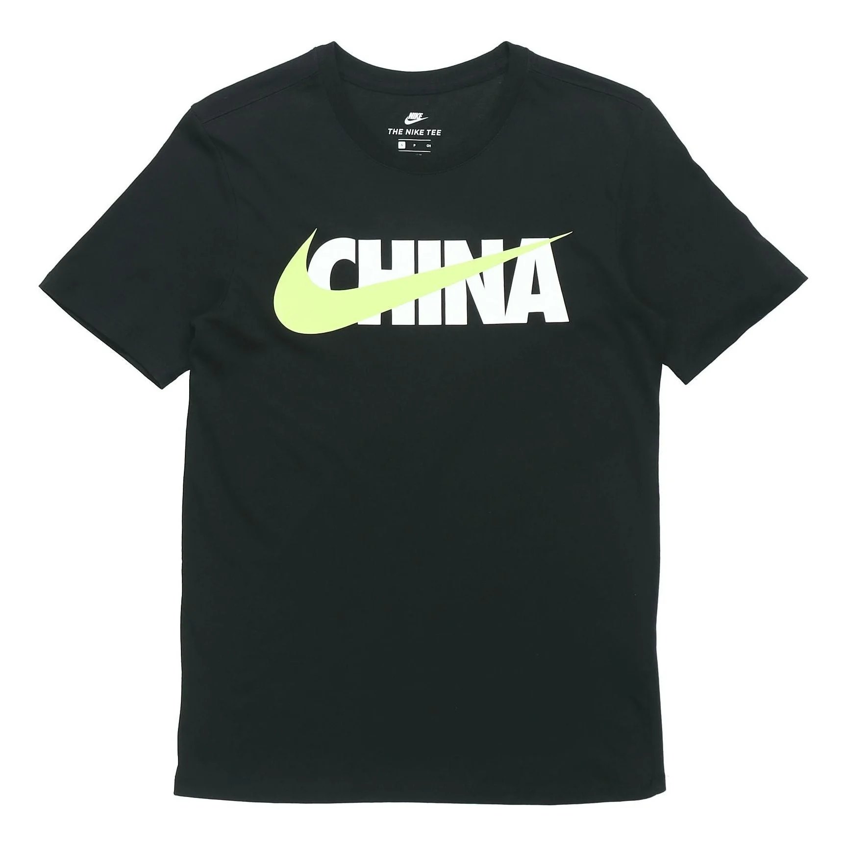 Nike Logo Alphabet Printing Short Sleeve Black AQ5189-017 - 1