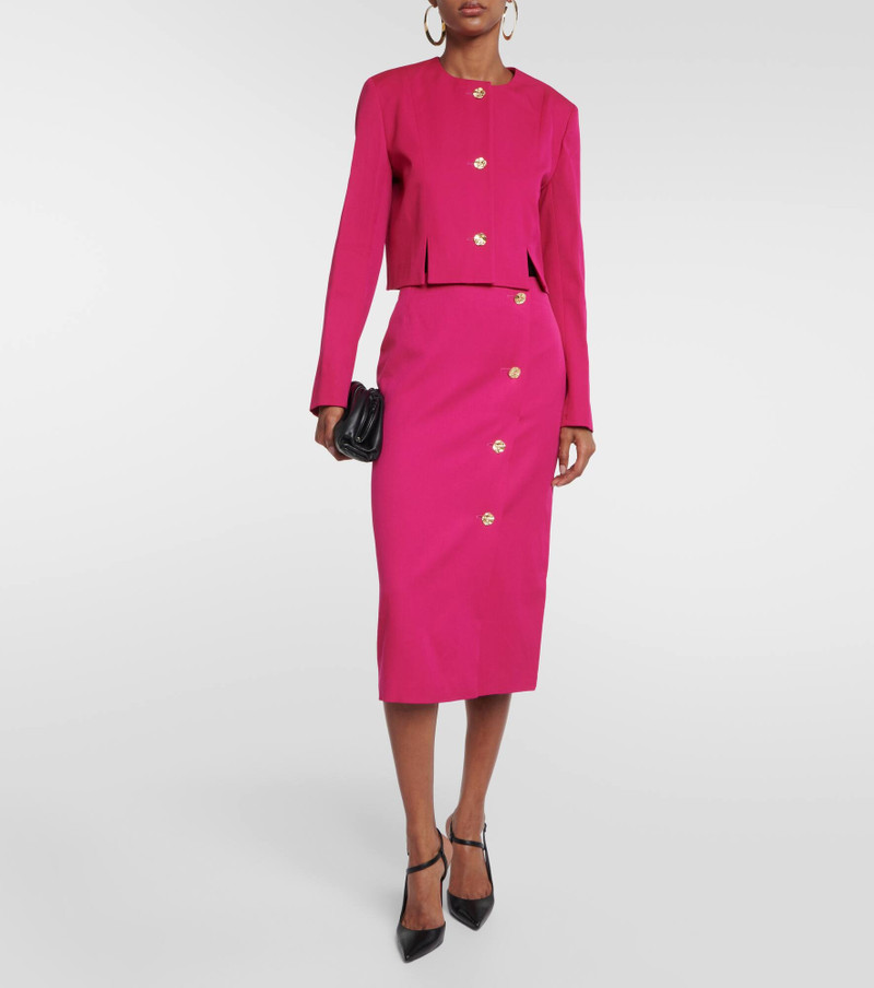 NINA RICCI Wool midi pencil skirt outlook