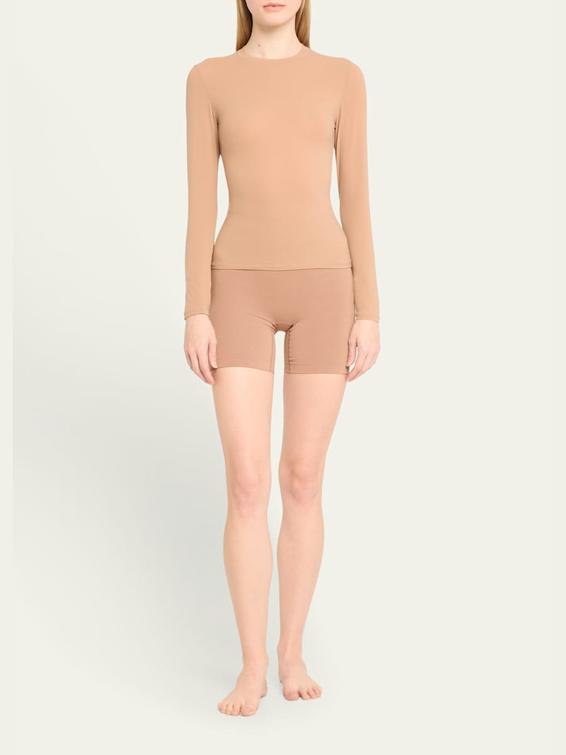 SKIMS Fits Everybody Crewneck Long-Sleeve T-Shirt outlook