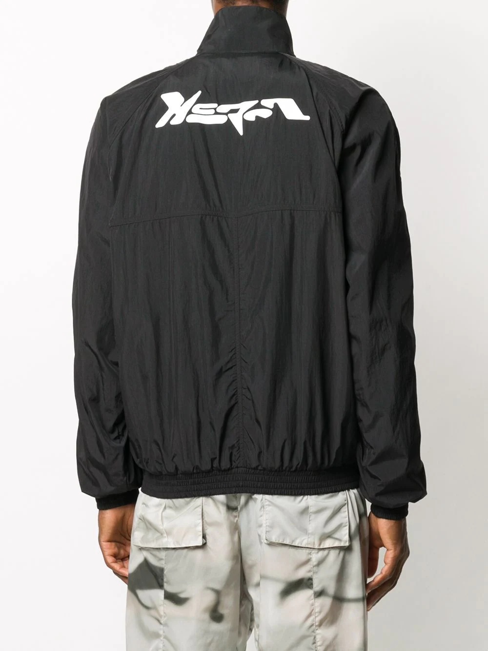 logo-print buttoned windbreaker - 4