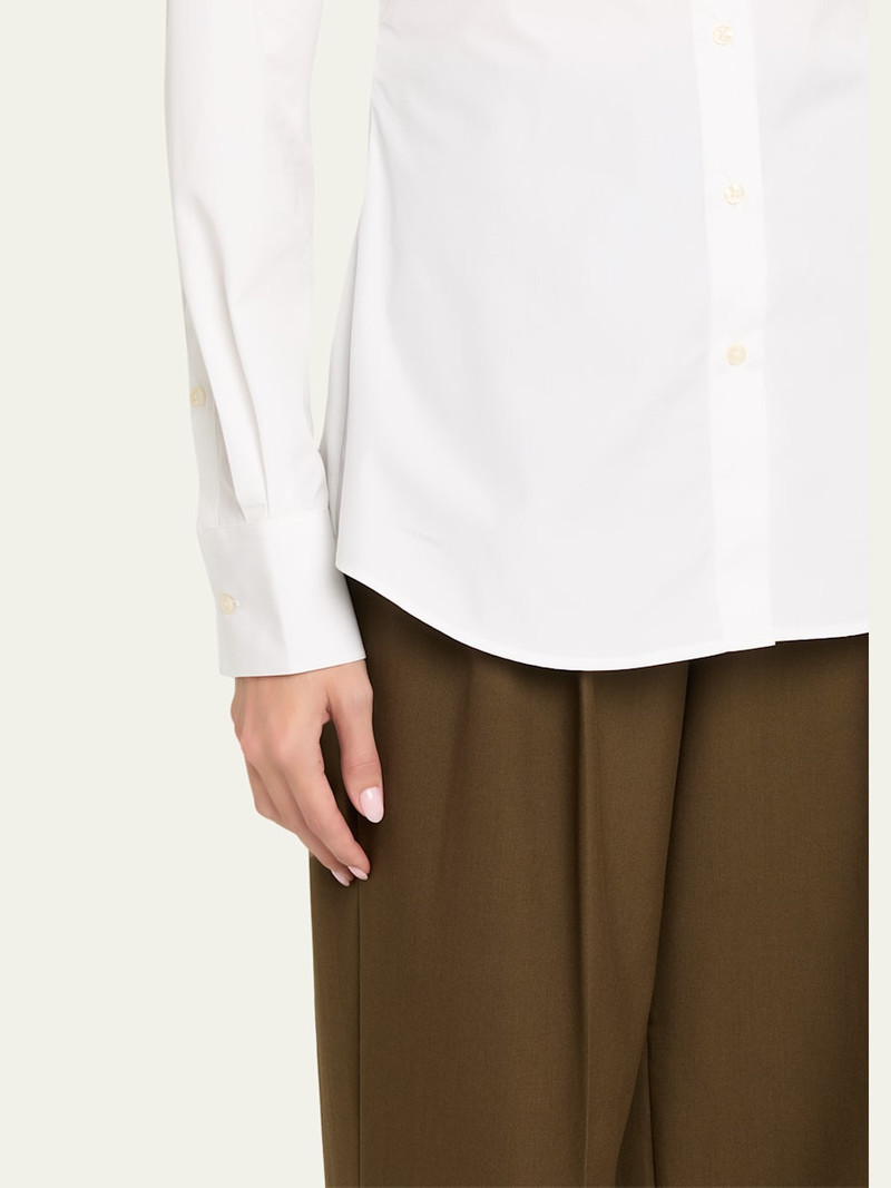 Shaped Cotton Poplin Shirt 5