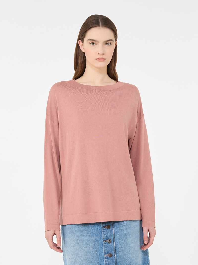 LEPRE Silk and cotton yarn sweater - PINK 3