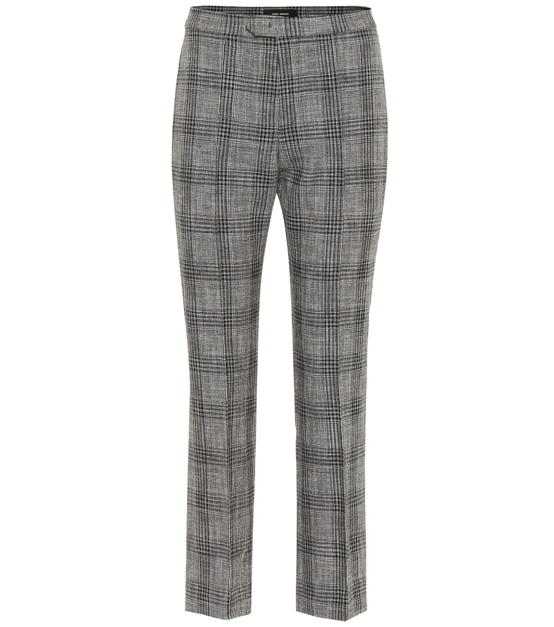 Derys checked cotton and wool pants - 1