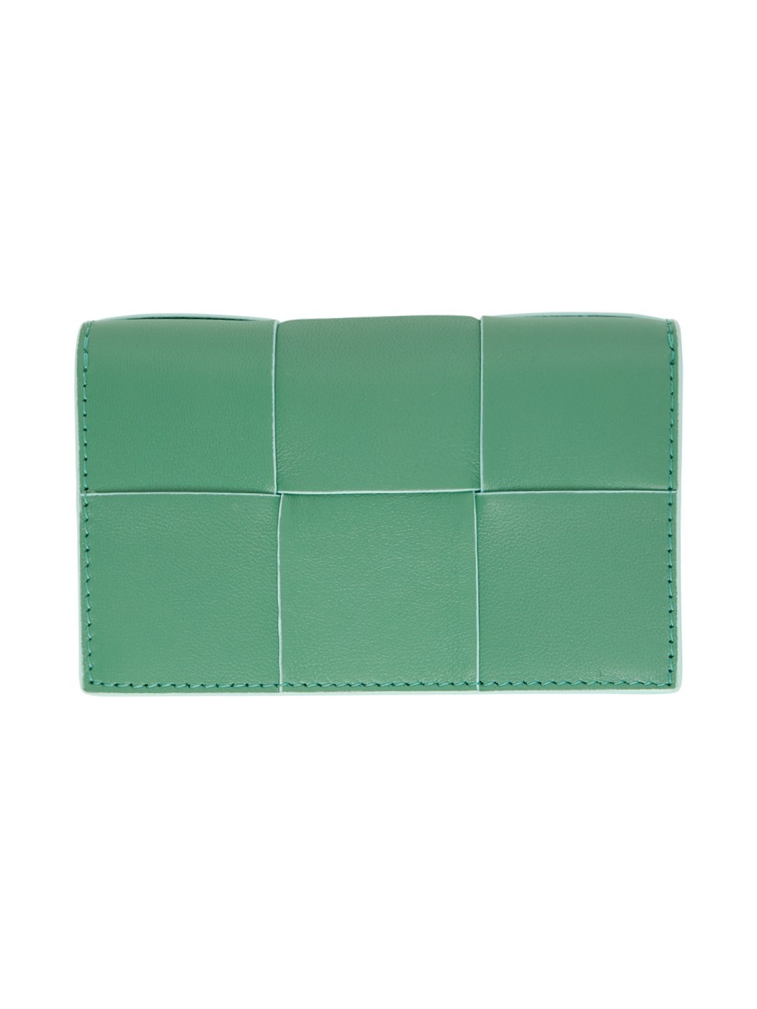 Green Intreccio Card Holder - 2