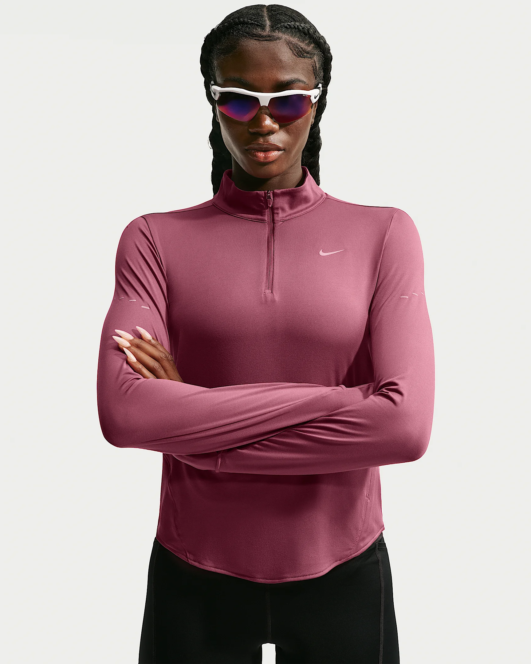 Nike Swift Women's Dri-FIT UV 1/4-Zip Running Top - 1