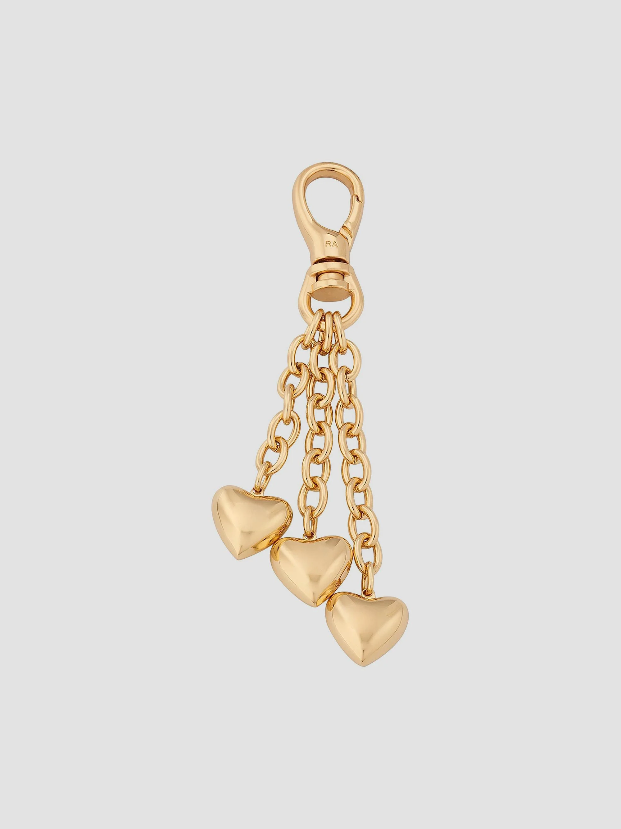 Women's The Puffy Heart Goldtone Bag Charm - Gold - 1