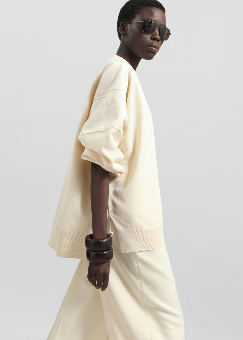 Wesra Knit Sweatshirt - Ecru 8