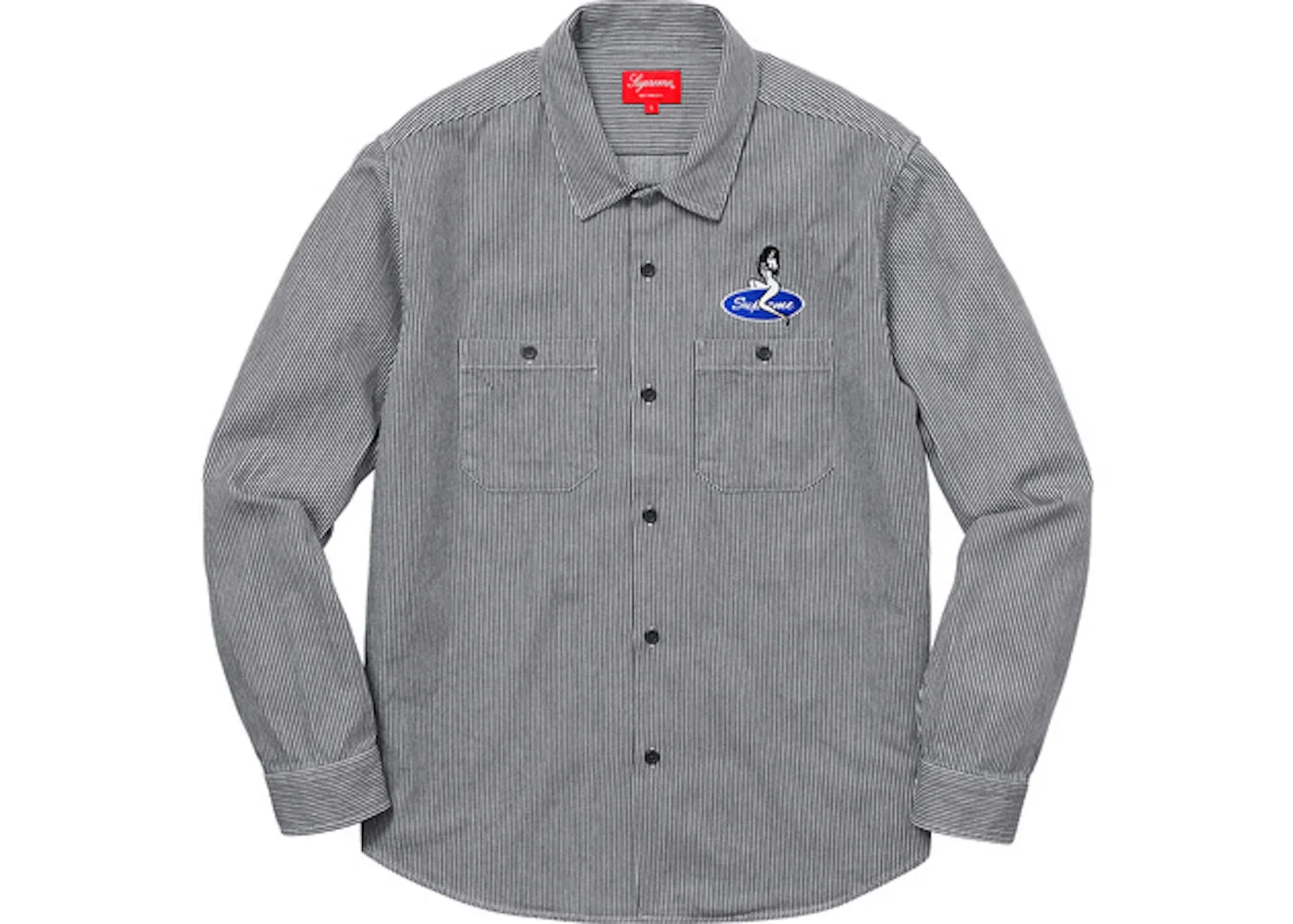 Supreme Pin Up Work Shirt Hickory Stripe - 1