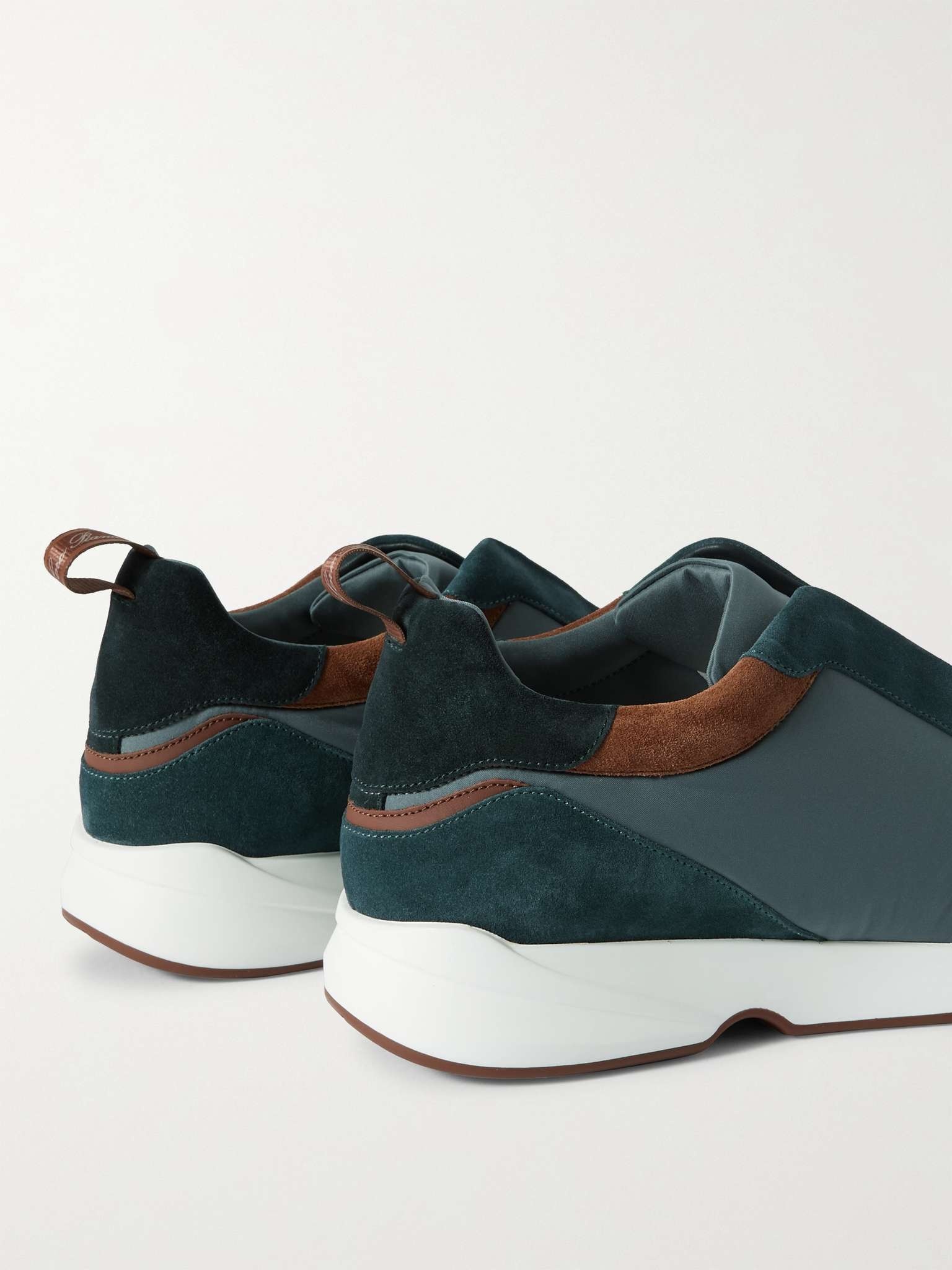 Modular Walk Leather-Trimmed Canvas and Suede Sneakers - 5